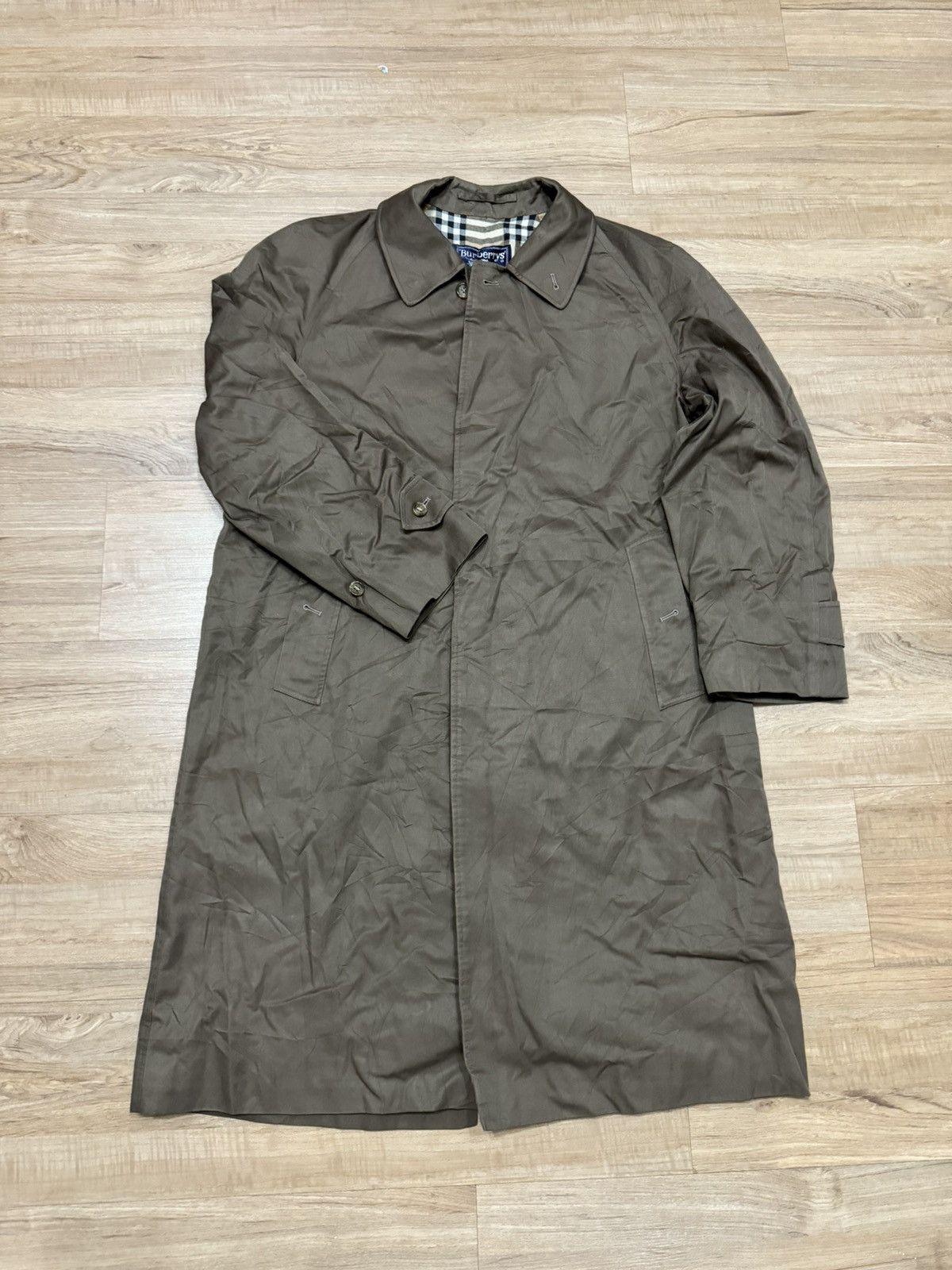 Burberry × Vintage Vintage Burberry Nova Check Long Coat Size US L / EU 52-54 / 3 - 1 Thumbnail