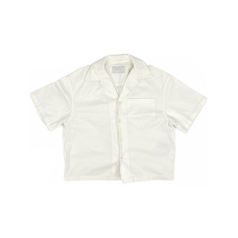 Prada Prada SS21 White Short Sleeve Shirt-2506 Size US L / EU 52-54 / 3 - 3 Thumbnail