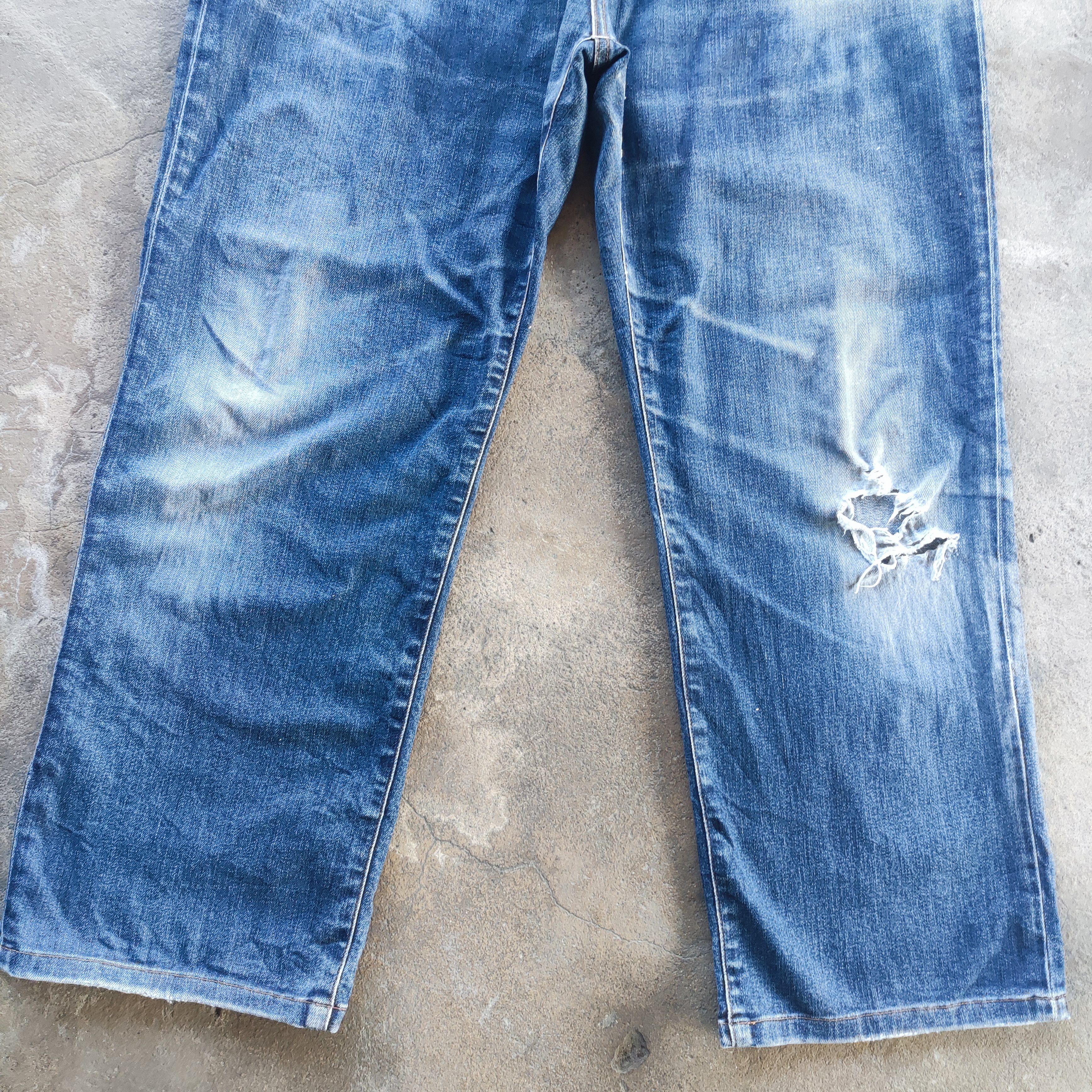 Japanese Brand Vintage Japanese Brand Buggy jeans Distressed Pants Size US 36 / EU 52 - 4 Thumbnail