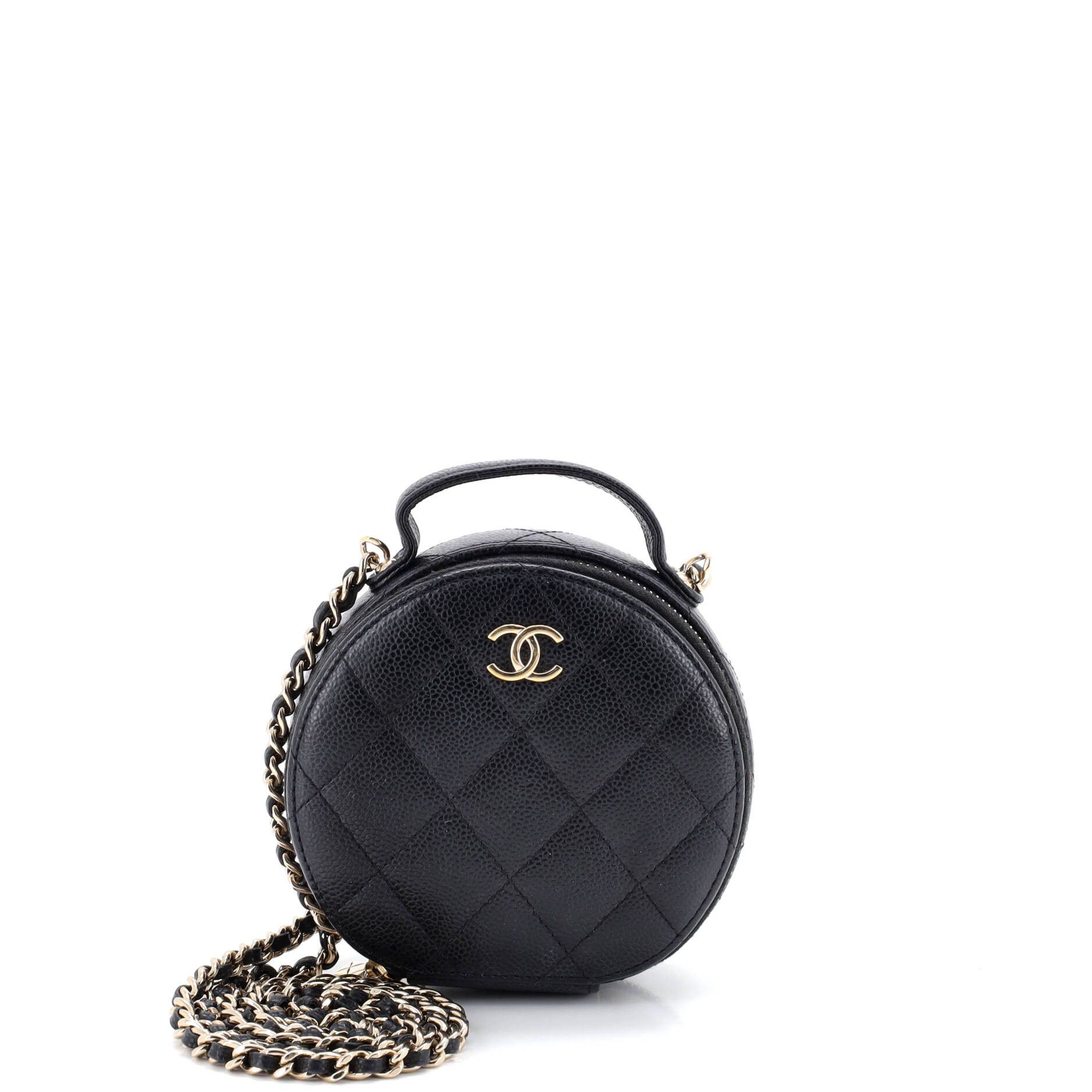Chanel Handle with Care Round Vanity Case with Chain Size ONE SIZE - 1 Thumbnail