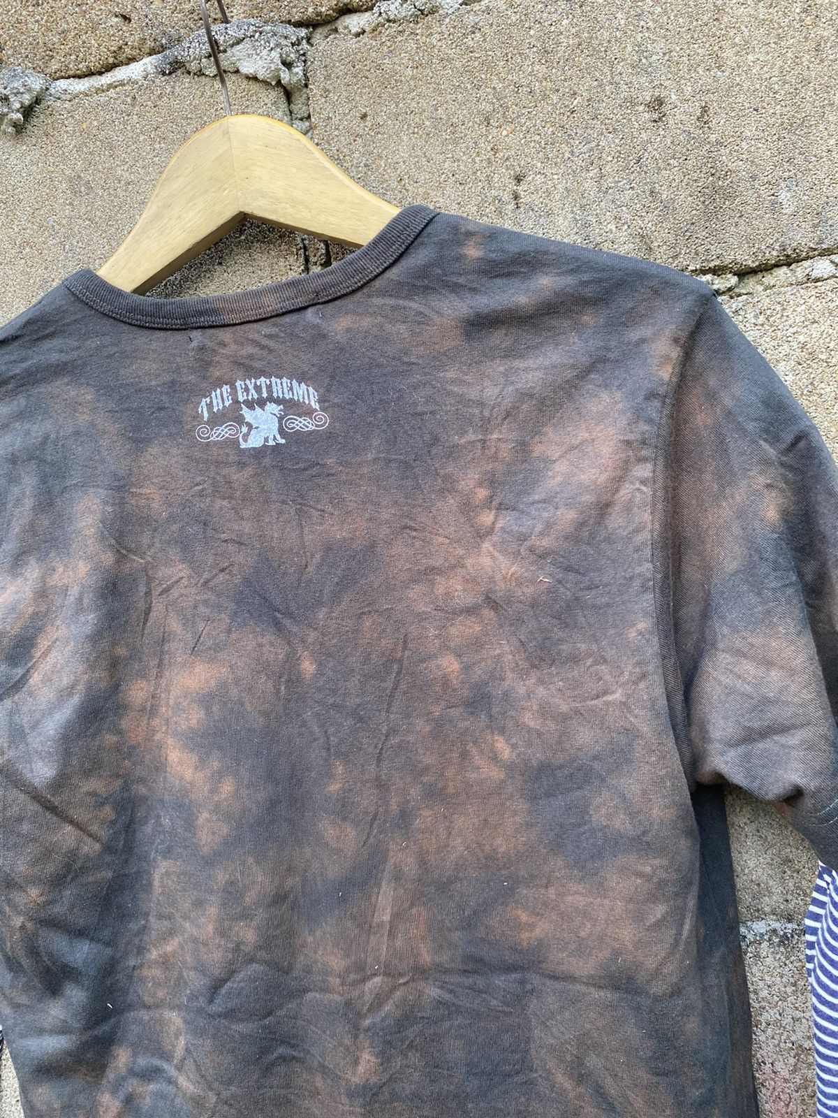 If Six Was Nine × Japanese Brand × Le Grande Bleu (L.G.B.) 2in1 Slash Number Bleached striped longsleeve tshirt Size US M / EU 48-50 / 2 - 5 Thumbnail