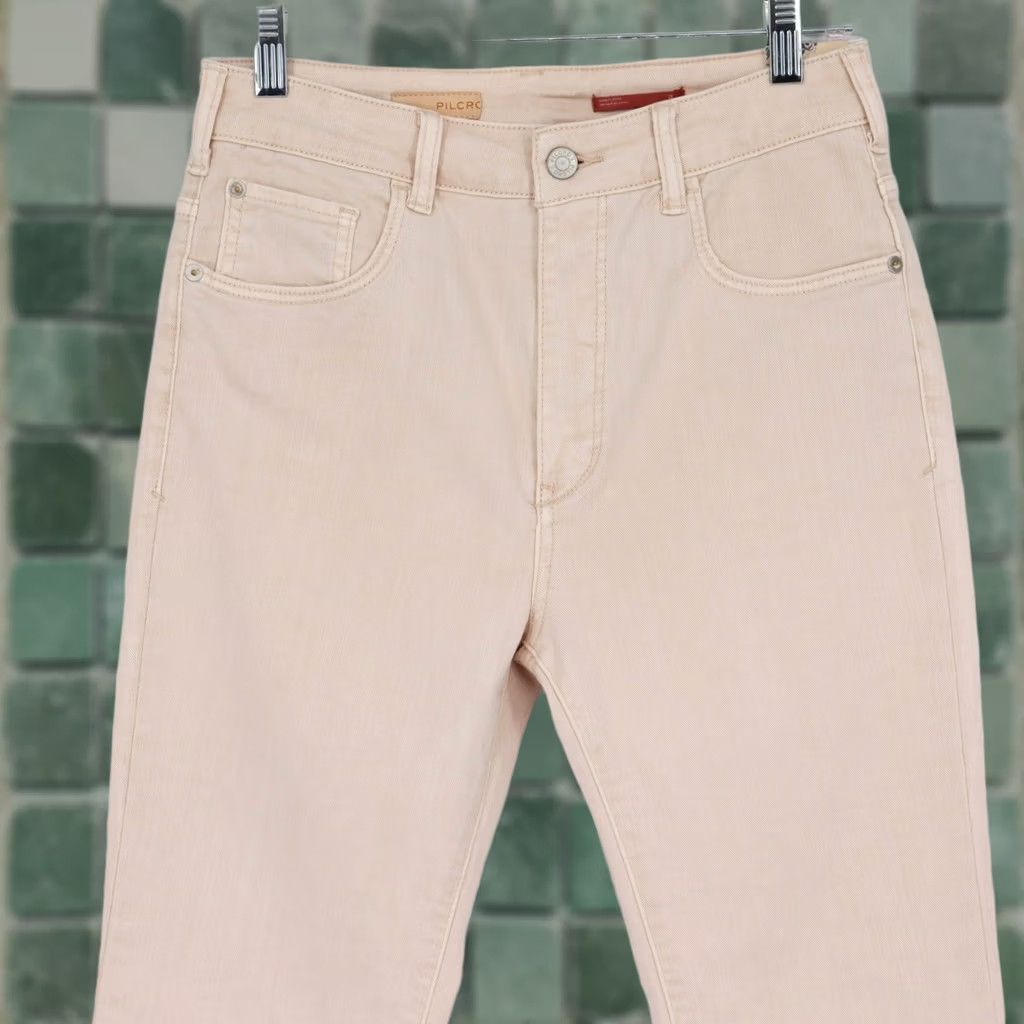 Vintage VINTAGE? (No) Pilcro The Icon Flare Jeans Pink High Rise Womens 28 Jeans Slim Flare 5-Pocket Denim Pink Blush 28 Womens Size 28" / US 6 / IT 42 - 1 Thumbnail