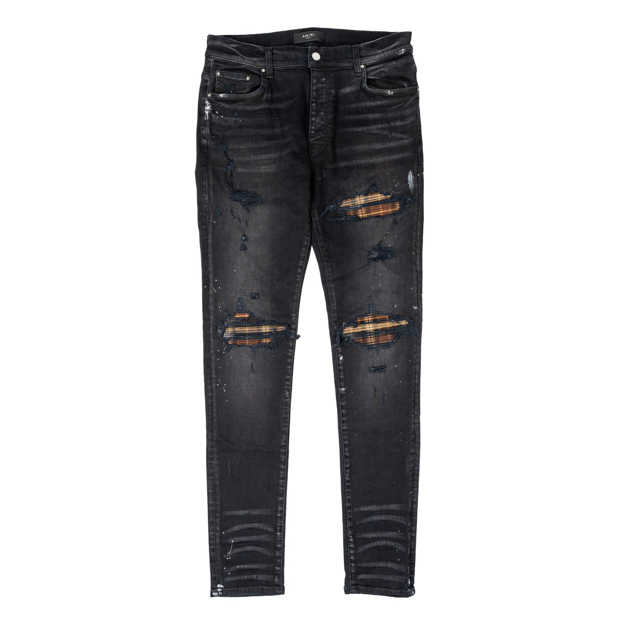 Amiri Amiri MX1 Aloha Patch Jeans Overdyed Black | Grailed