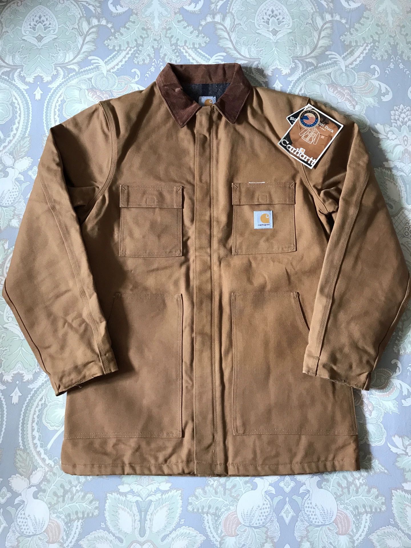 Carhartt Carhartt C04 Brown 42-TALL Canvas Jacket Size US XS / EU 42 / 0 - 1 Thumbnail