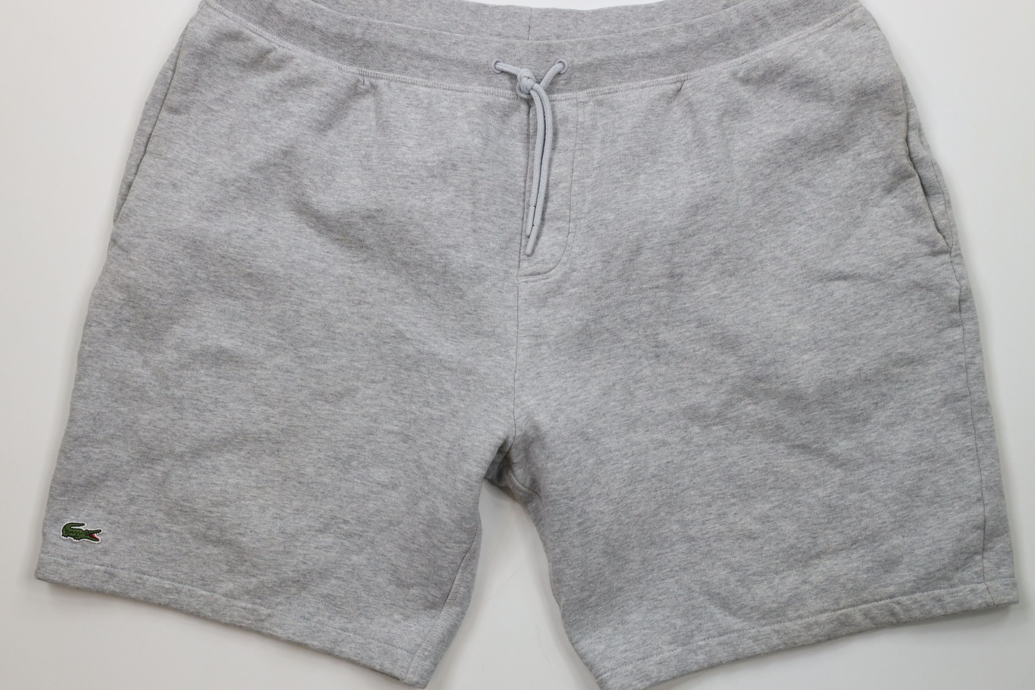 Lacoste × Vintage Lacoste Out Croc Logo Above Knee Sweatpants Shorts Gray Size US 38 / EU 54 - 3 Thumbnail