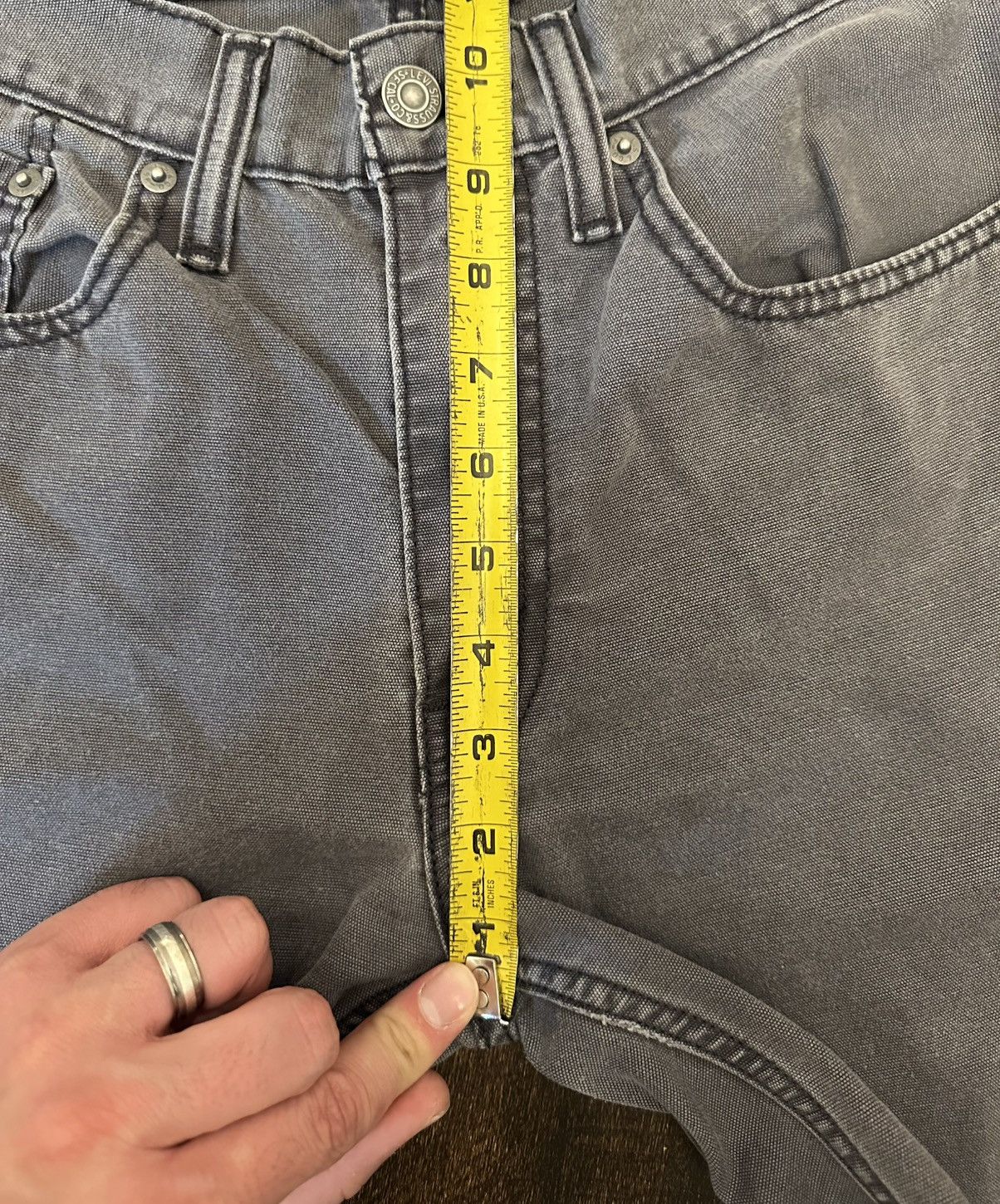 Levi's Levis 514 Men’s Gray Jeans White Tab 32x32 Measures 32x31 Size US 32 / EU 48 - 3 Thumbnail