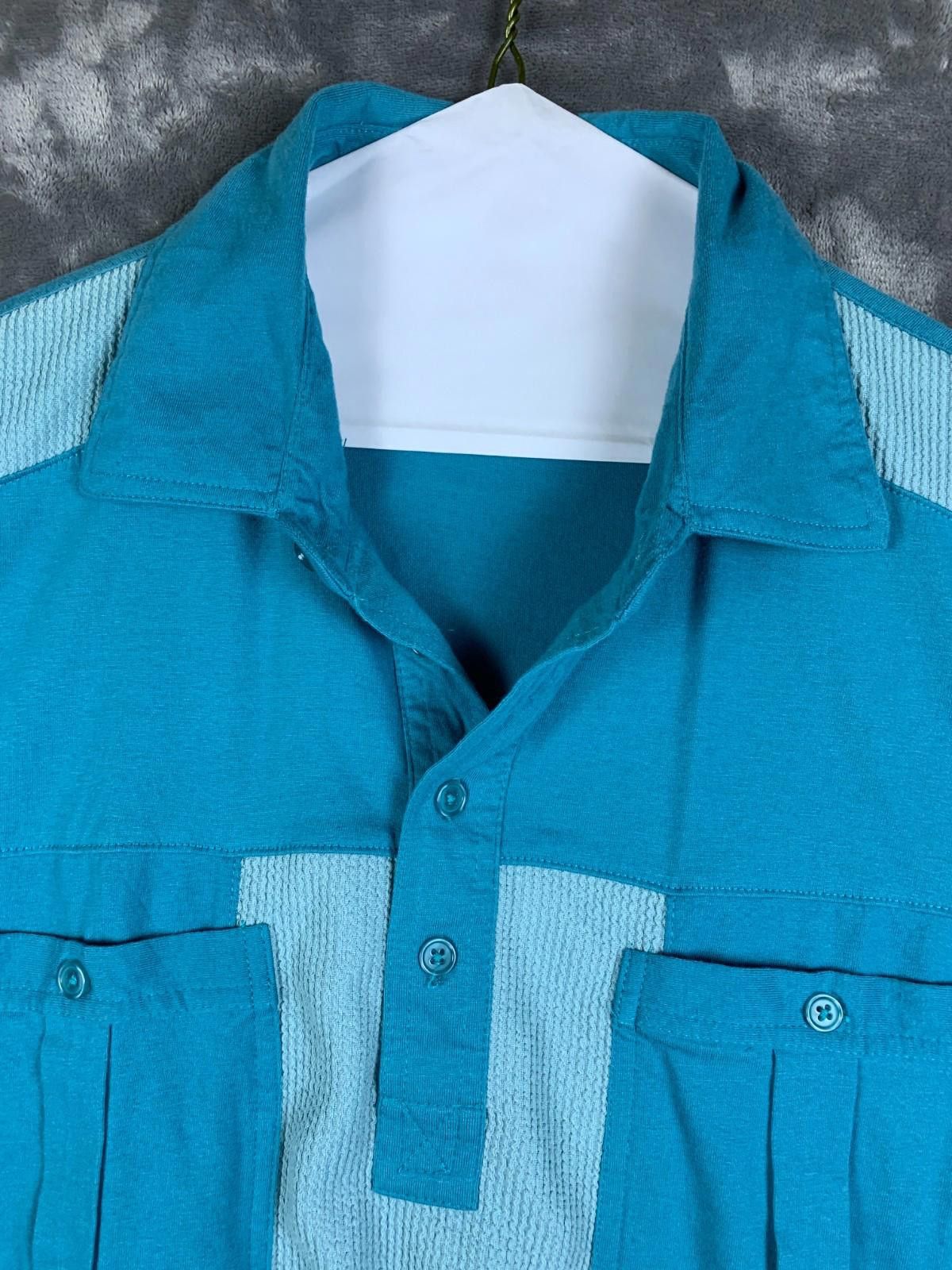 Designer VINTAGE Casual Joe Mens Haband SS Button Neck Shrt Sz M (264 Size US M / EU 48-50 / 2 - 3 Thumbnail