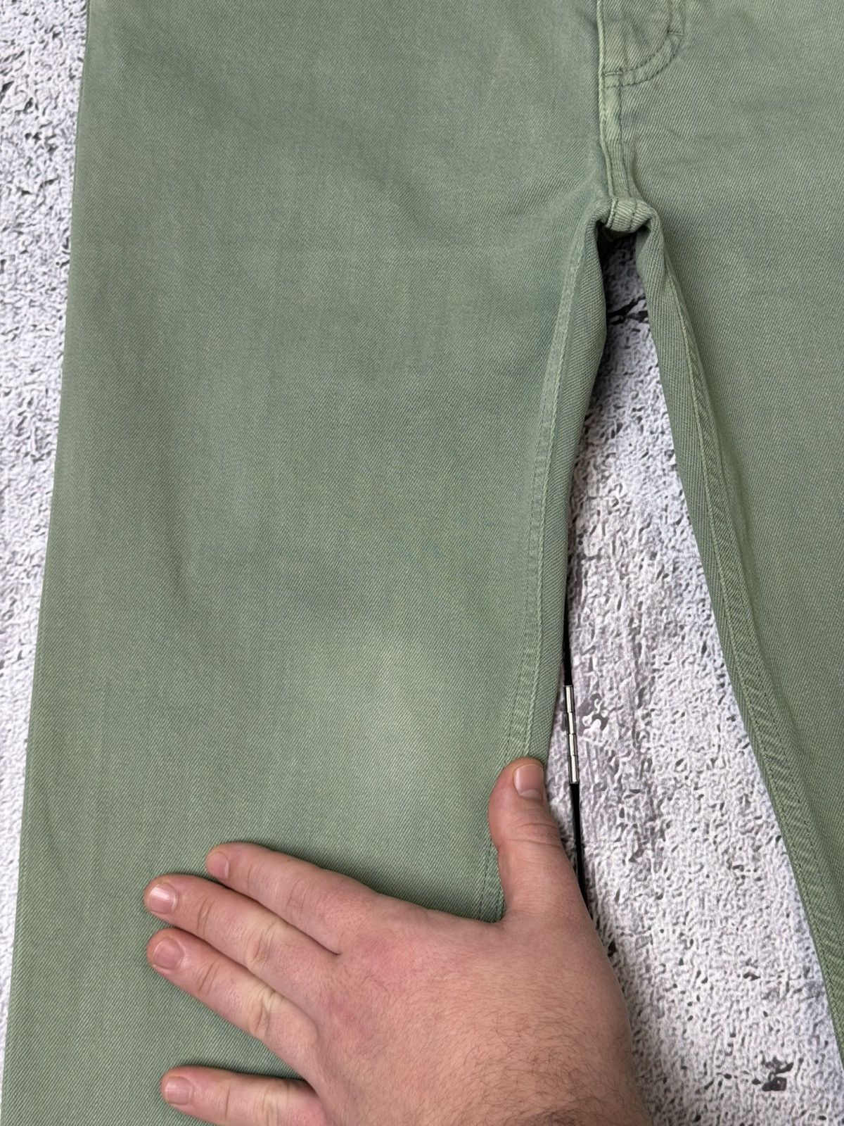 Loro Piana Loro Piana Green Jeans Denim Pants Chino Trousers Metal Logo Size US 30 / EU 46 - 11 Thumbnail