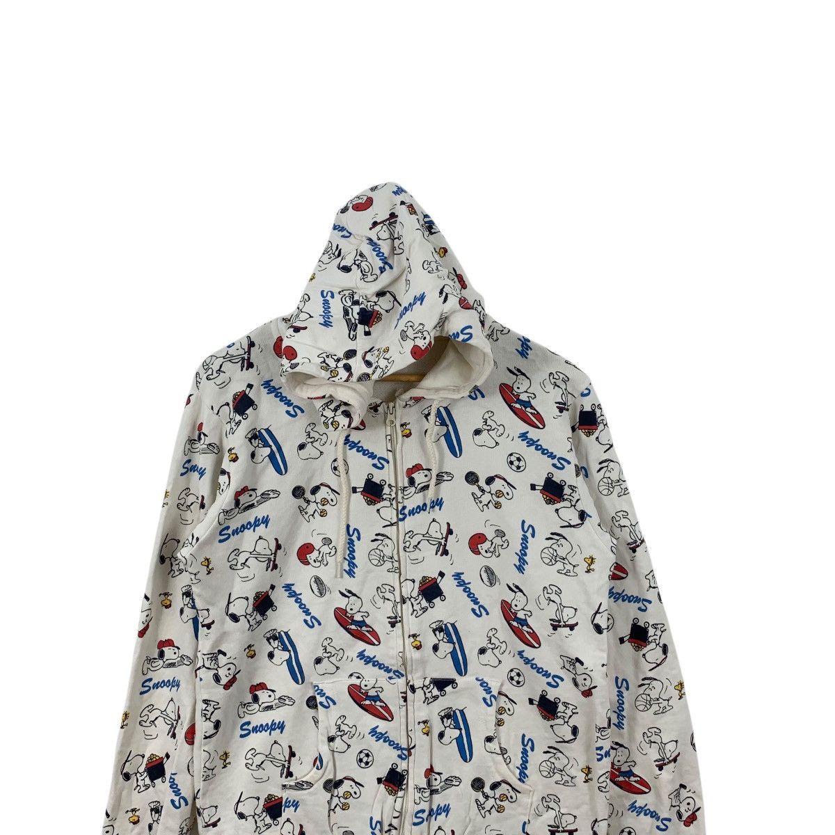 Peanuts PEANUTS SNOOPY WOODSTOCK Over Print Hoodie Sweatshirt Jumper Size L / US 10 / IT 46 - 2 Thumbnail
