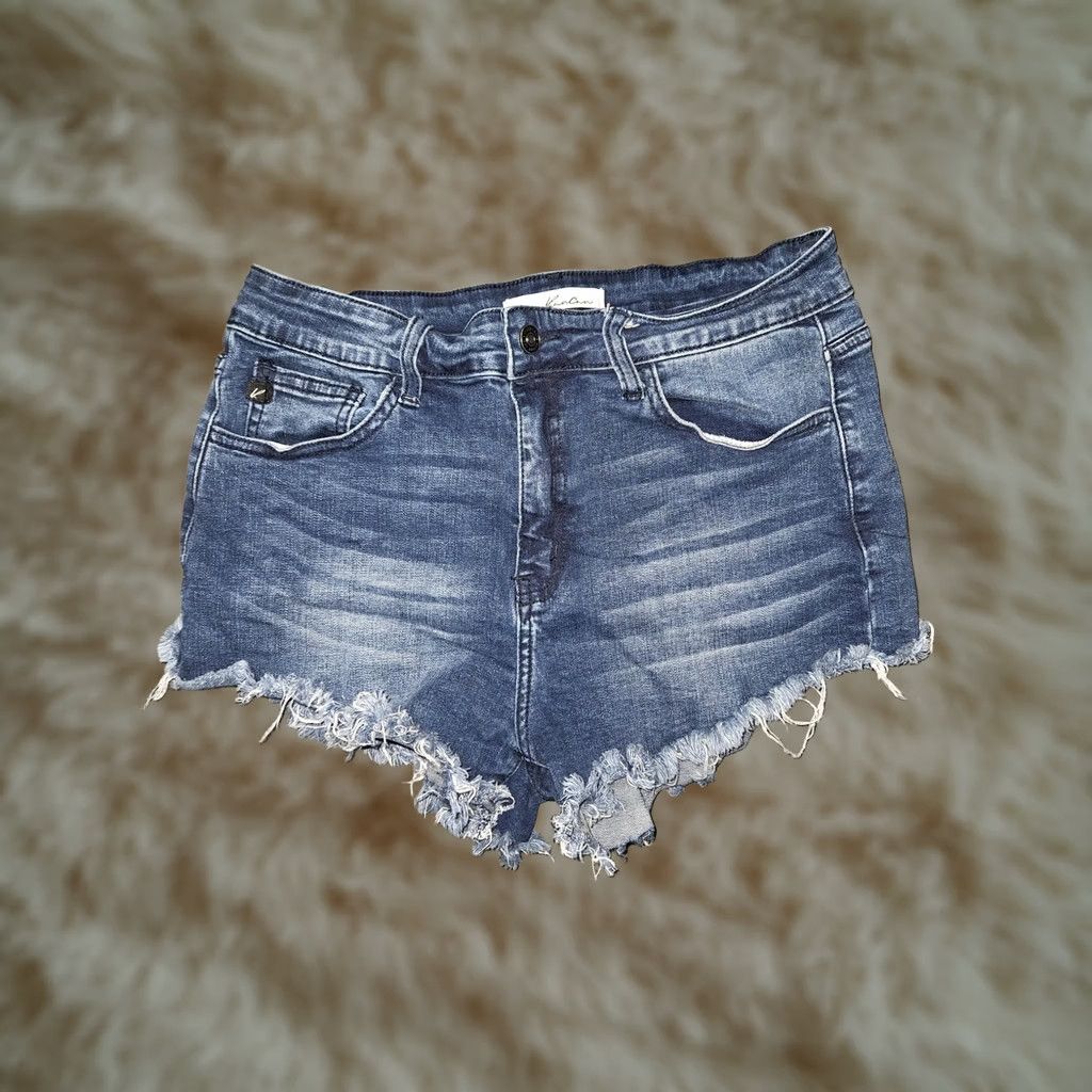 Vintage VINTAGE KanCan Shorts Womens 11/29 Denim Stretch Distressed Cutoff Frayed Hem KC6033D Jeans 2.5 in Inseam Boys? Size 32" / US 10 / IT 46 - 1 Thumbnail
