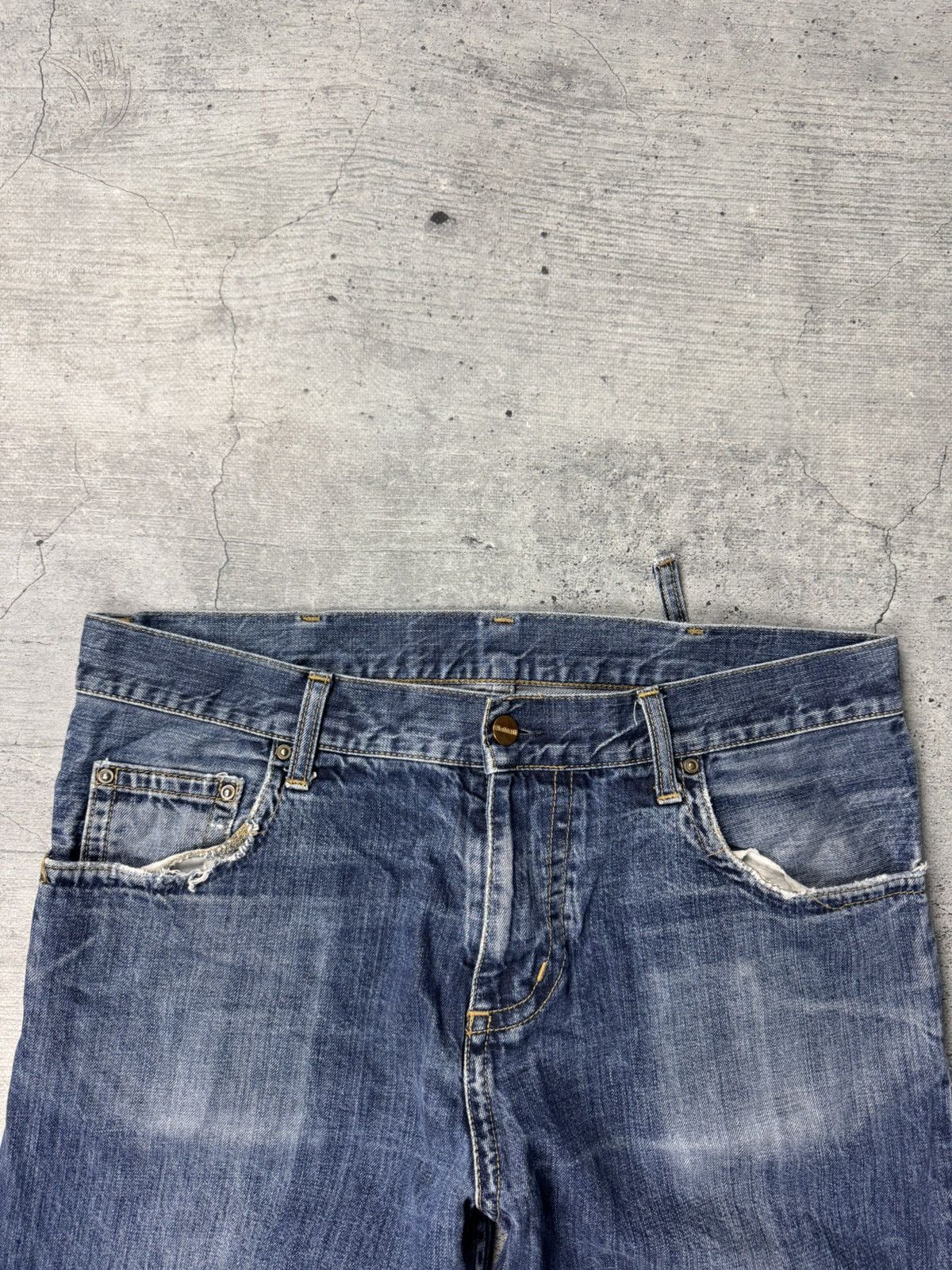 Carhartt Crazy Vintage 90s Carhartt Jeans Relaxed Fit Light Wash Work Size US 32 / EU 48 - 8 Thumbnail