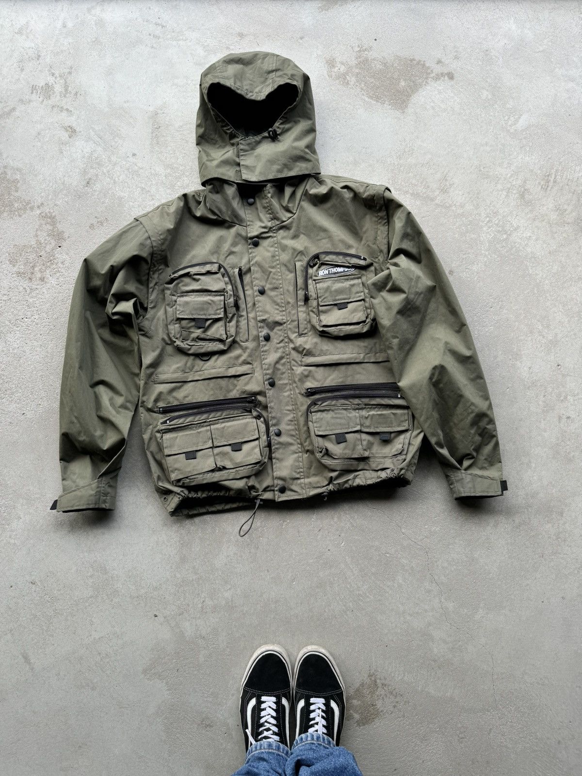 image of 90's Military Japan Ron Thompson Multipocket Jacket in Green, Men's (Size Medium)