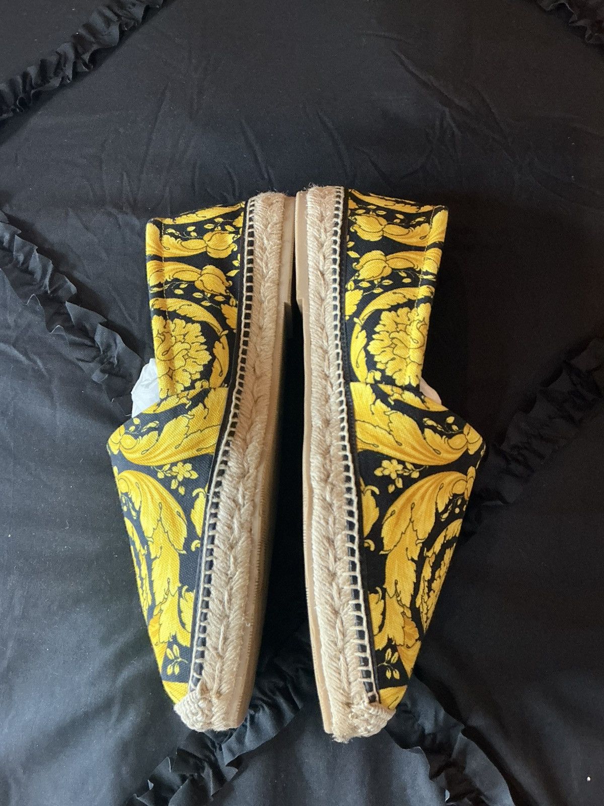 Versace Versace Barocco Print Espadrilles — Yellow/Black Edition Size US 12 / EU 45 - 5 Thumbnail