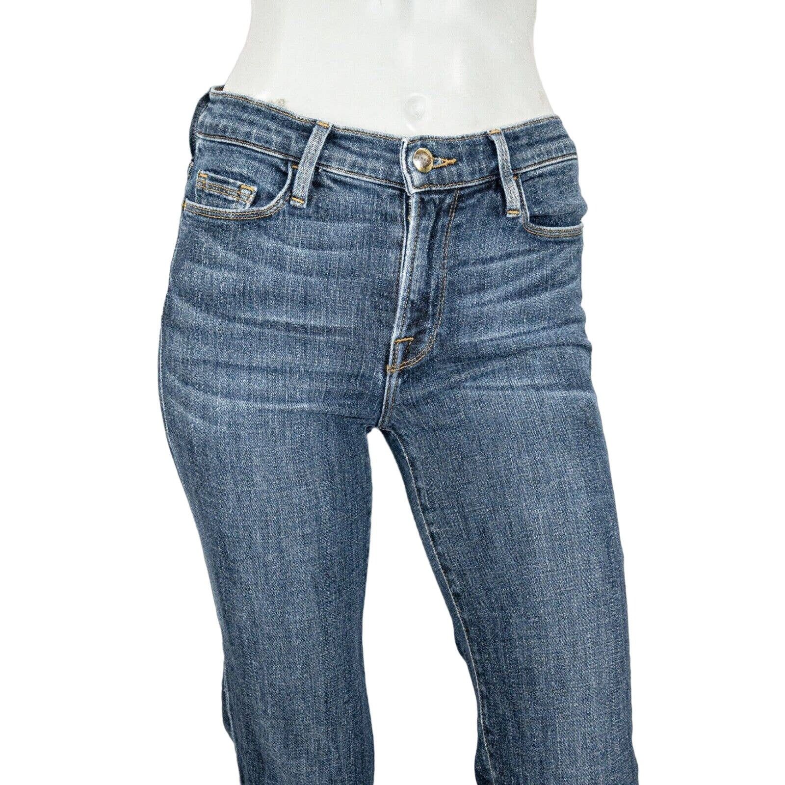 Frame FRAME Denim Le Nouveau Straight Raw cut Crop leg Jeans Size 25" / US 0 / IT 36 - 7 Thumbnail