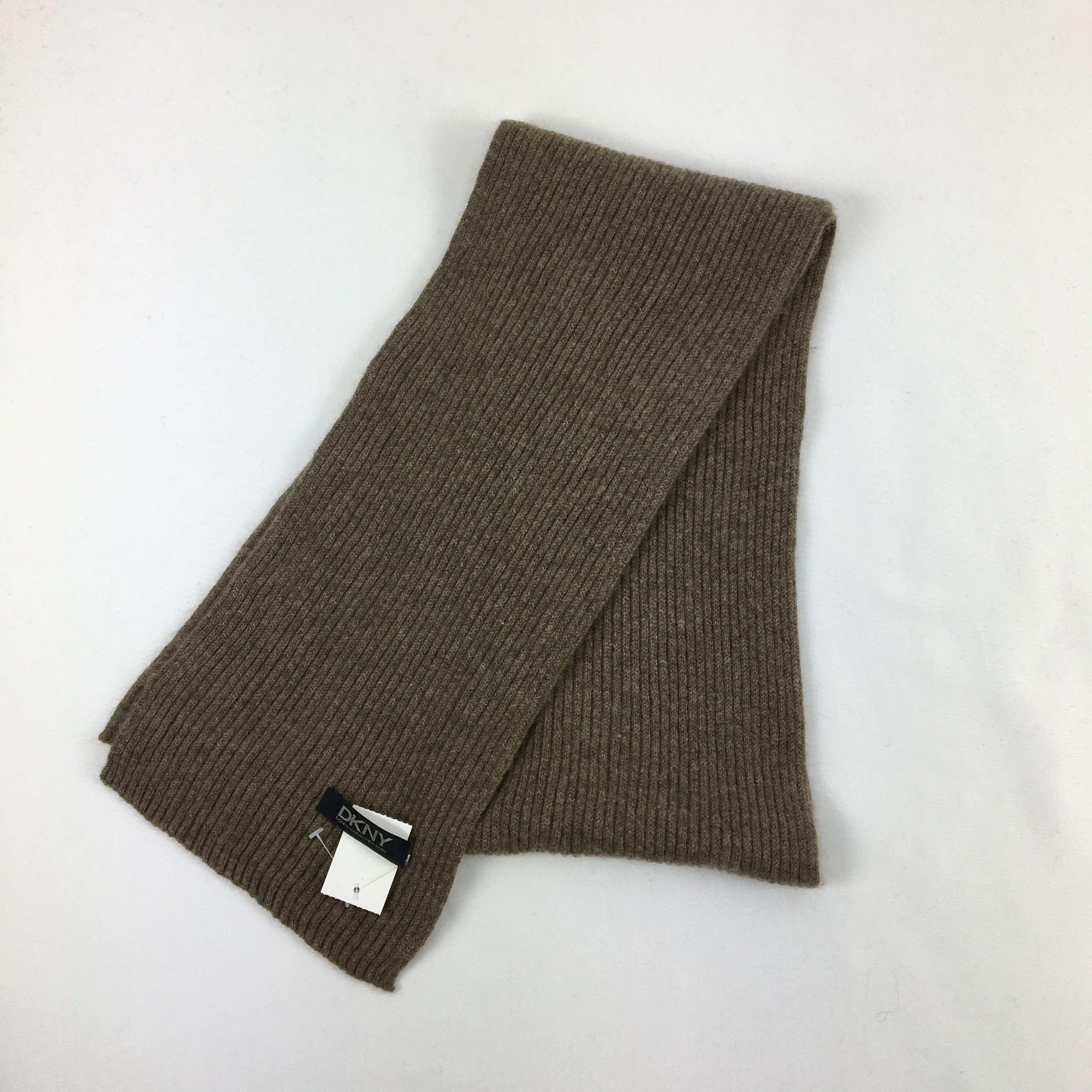 DKNY Vintage DKNY Scarf Muffler Wool Ribbed Knit Scarves Size ONE SIZE - 3 Thumbnail