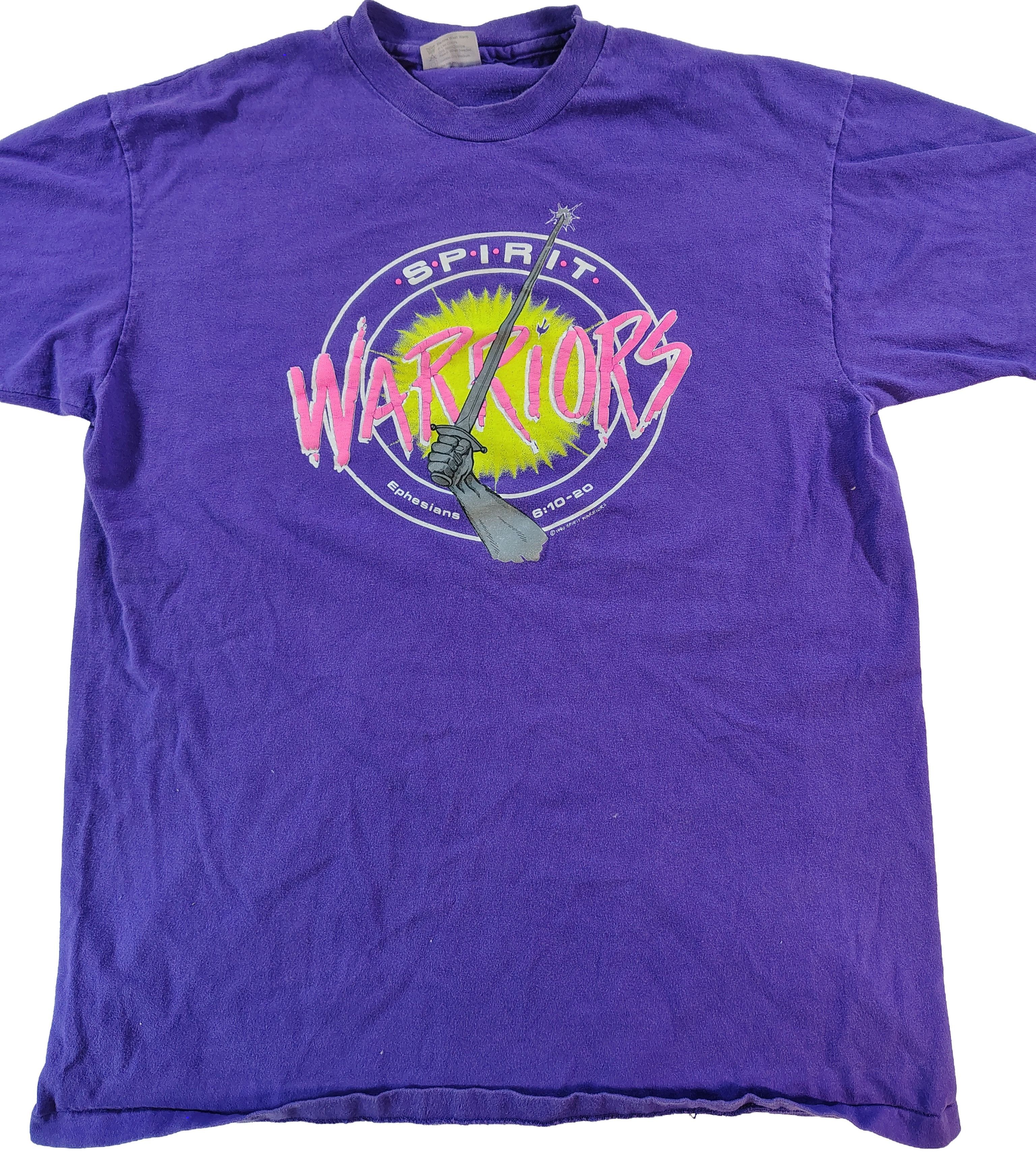 Hanes Men's XL Spirit Warriors Ephesians 6:10-6:20 T-Shirt Size US XL / EU 56 / 4 - 1 Thumbnail