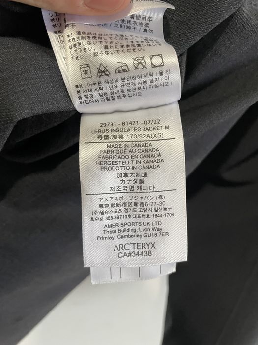 Arc'Teryx Veilance Arcteryx VEILANCE LERUS Insulated Jacket | Grailed