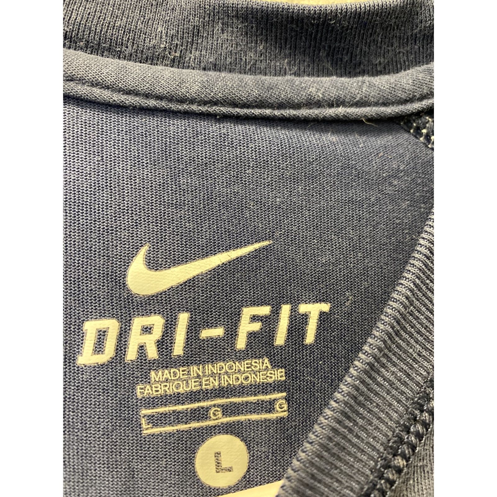 Nike Nike Shirt Mens Blue Dri-Fit Short Sleeve Logo Swoosh Large 98-51 Size US L / EU 52-54 / 3 - 4 Thumbnail
