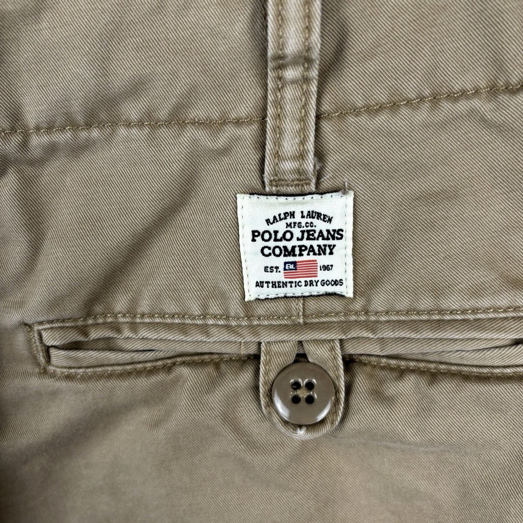 Polo Ralph Lauren VINTAGE Polo Ralph Lauren Jeans Co Shorts Men’s 34 Brown Chino Flat Front Twill Size US S / EU 44-46 / 1 - 4 Thumbnail