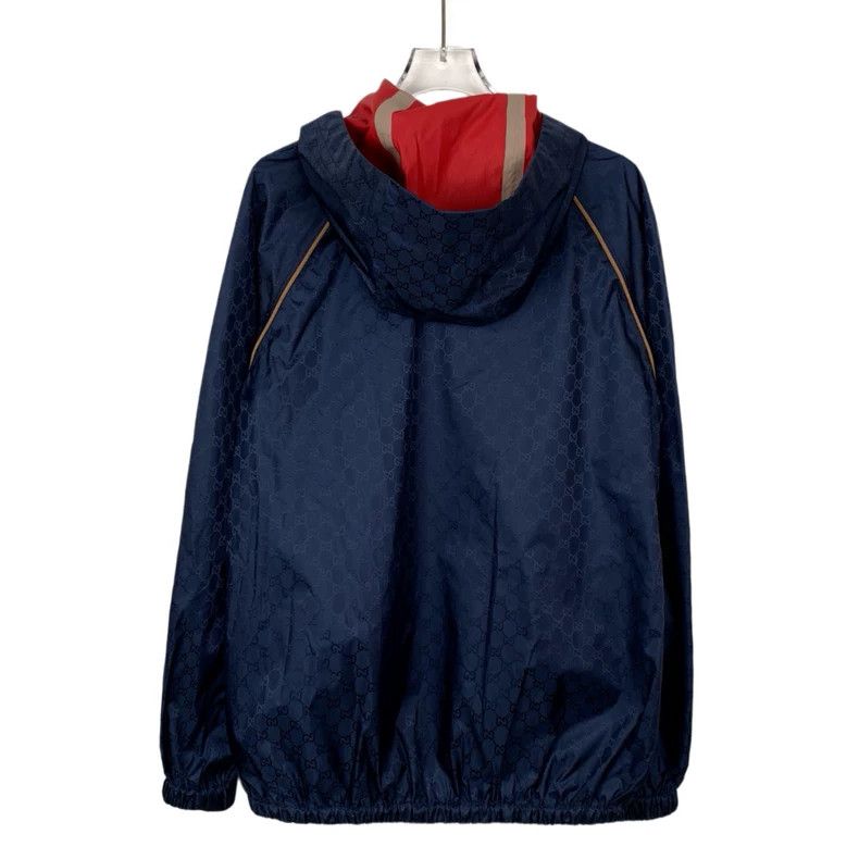 Gucci Gucci Dark blue logo printed full-print hooded zipper jacke Size US XS / EU 42 / 0 - 2 Thumbnail