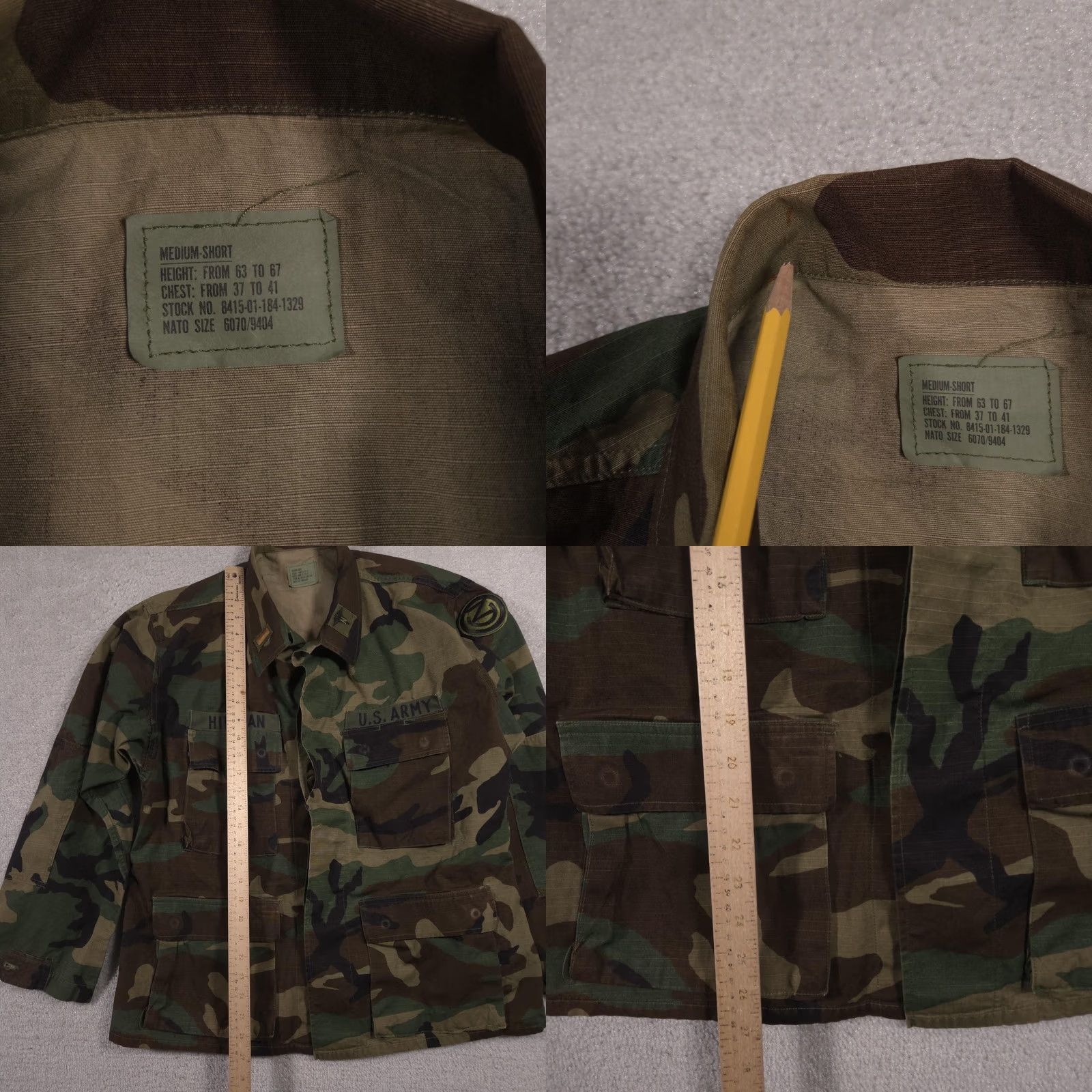 Vintage VINTAGE US Army Jacket Mens M Short Woodland Camo BDU Field Coat 80s Size US 31 - 8 Thumbnail
