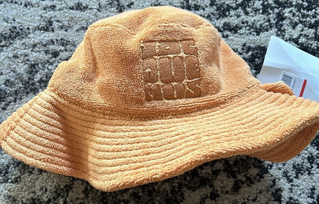 Jacquemus JACQUEMUS Banho embroidered cotton-terry bucket hat Size ONE SIZE - 4 Thumbnail