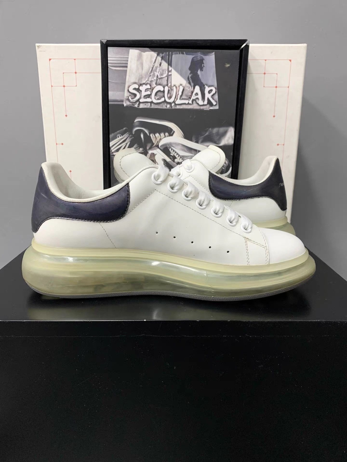 Alexander McQueen Alexander McQueen Air Cushion White Sneakers K34 Size US 8 / EU 41 - 5 Thumbnail