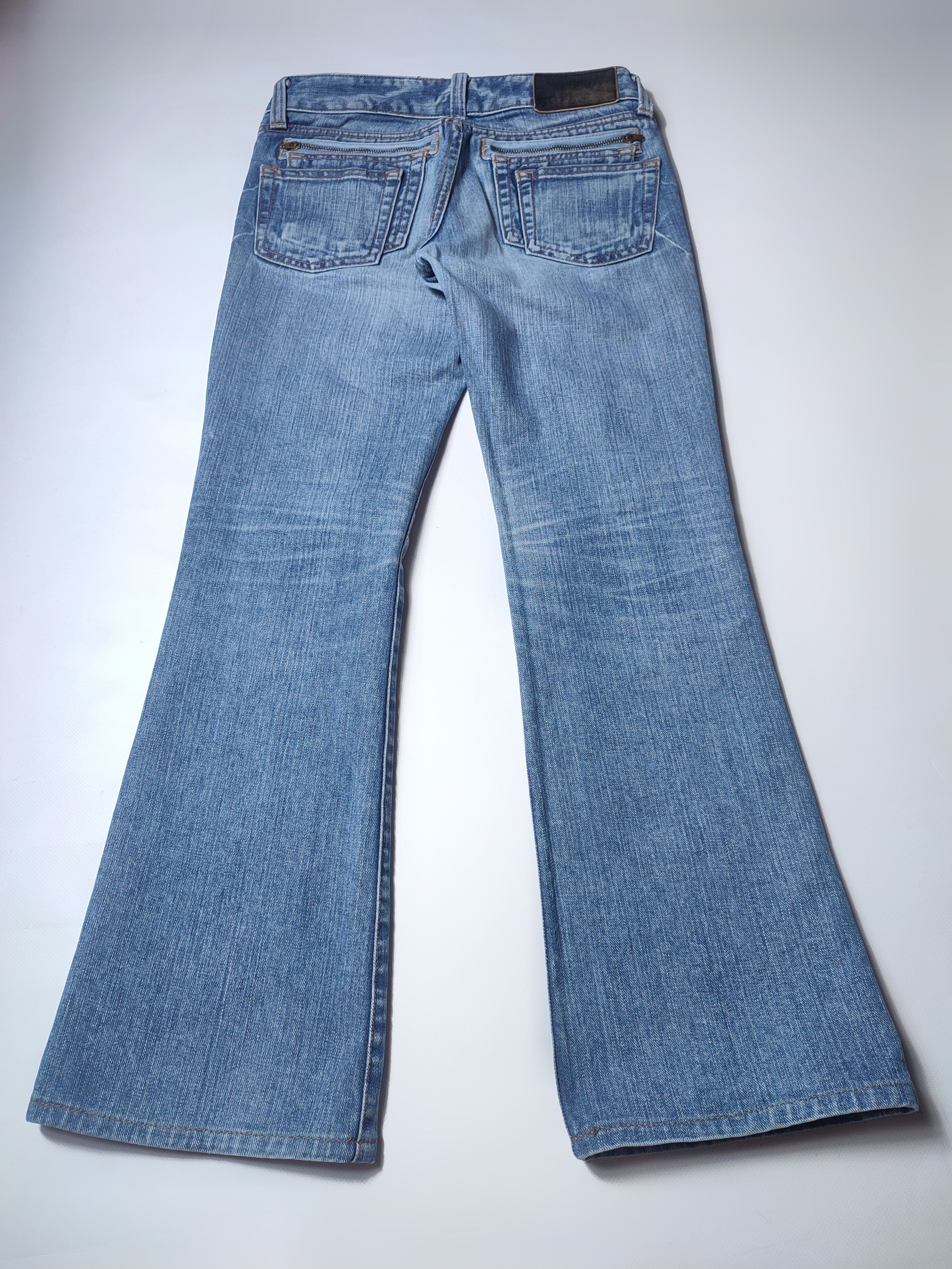 MOUSSY Black by Moussy Japanese Denim Flared Jeans Size 26" / US 2 / IT 38 - 7 Thumbnail