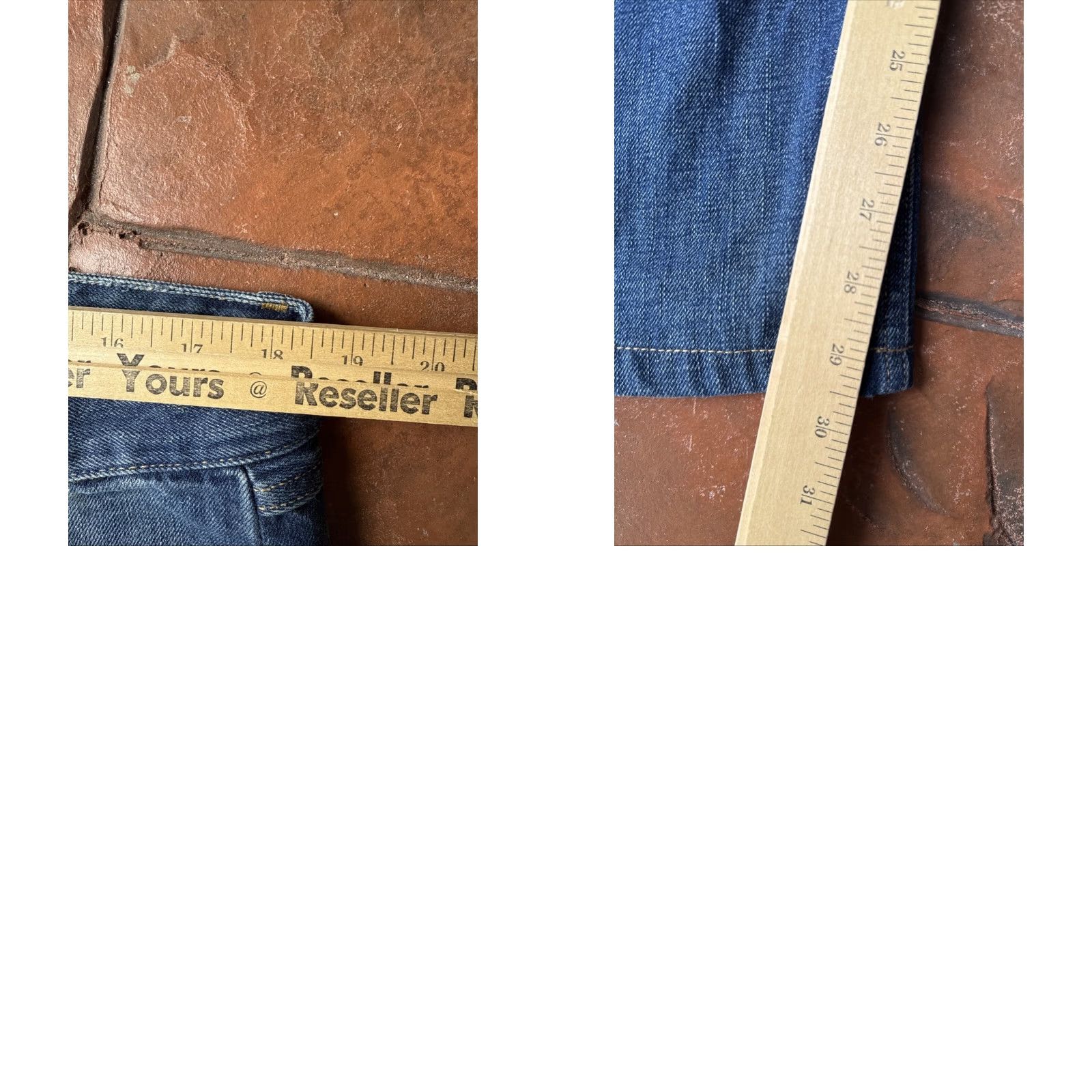Robert Graham Robert Graham Slim Jim Jeans Mens 36x29.5 Dark Wash Denim Zip Straight Preppy Logo Zipper) Size US 36 / EU 52 - 9 Thumbnail