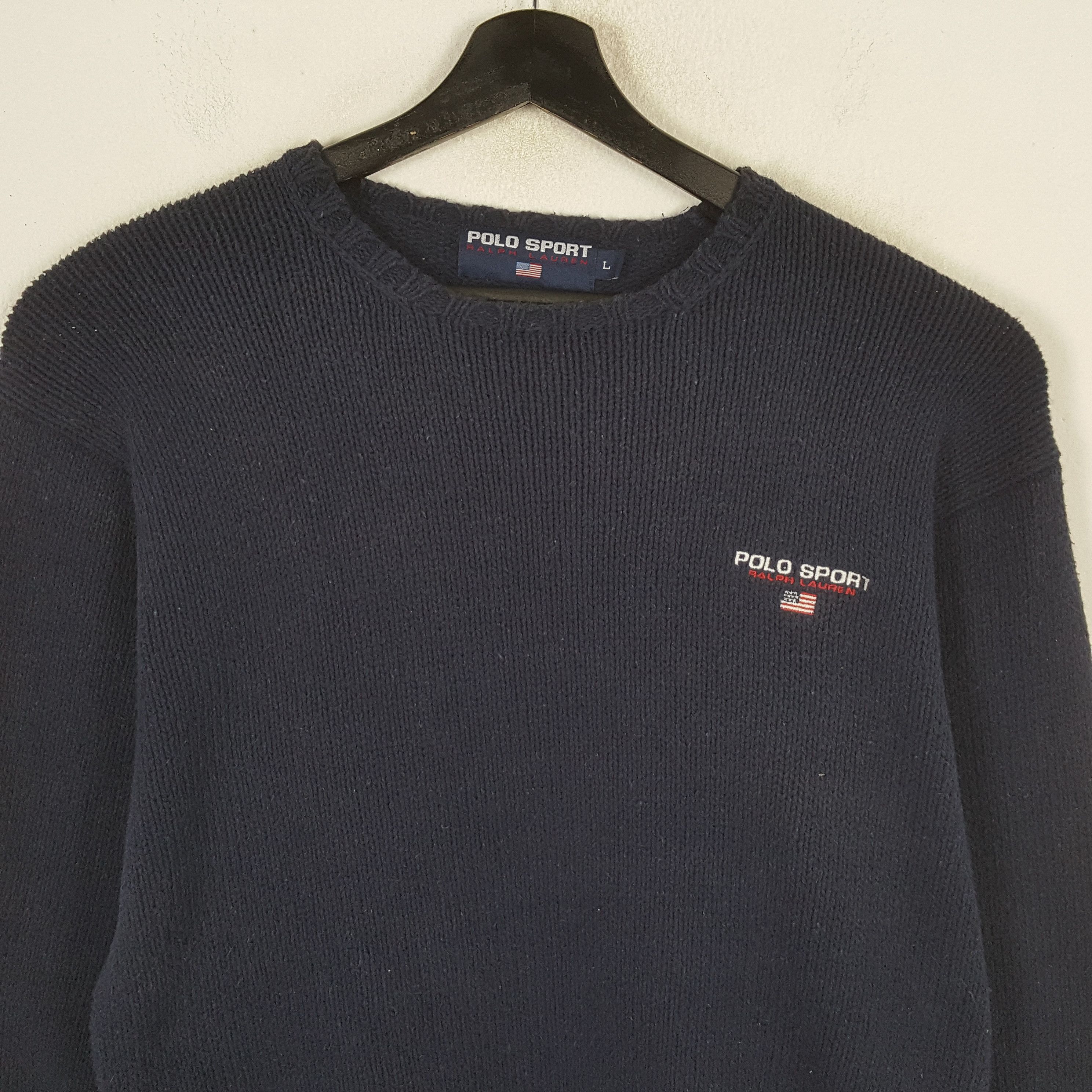 Polo Ralph Lauren × Vintage POLO SPORT RALPH LAUREN Knitwear Sweatshirt Size US L / EU 52-54 / 3 - 2 Thumbnail