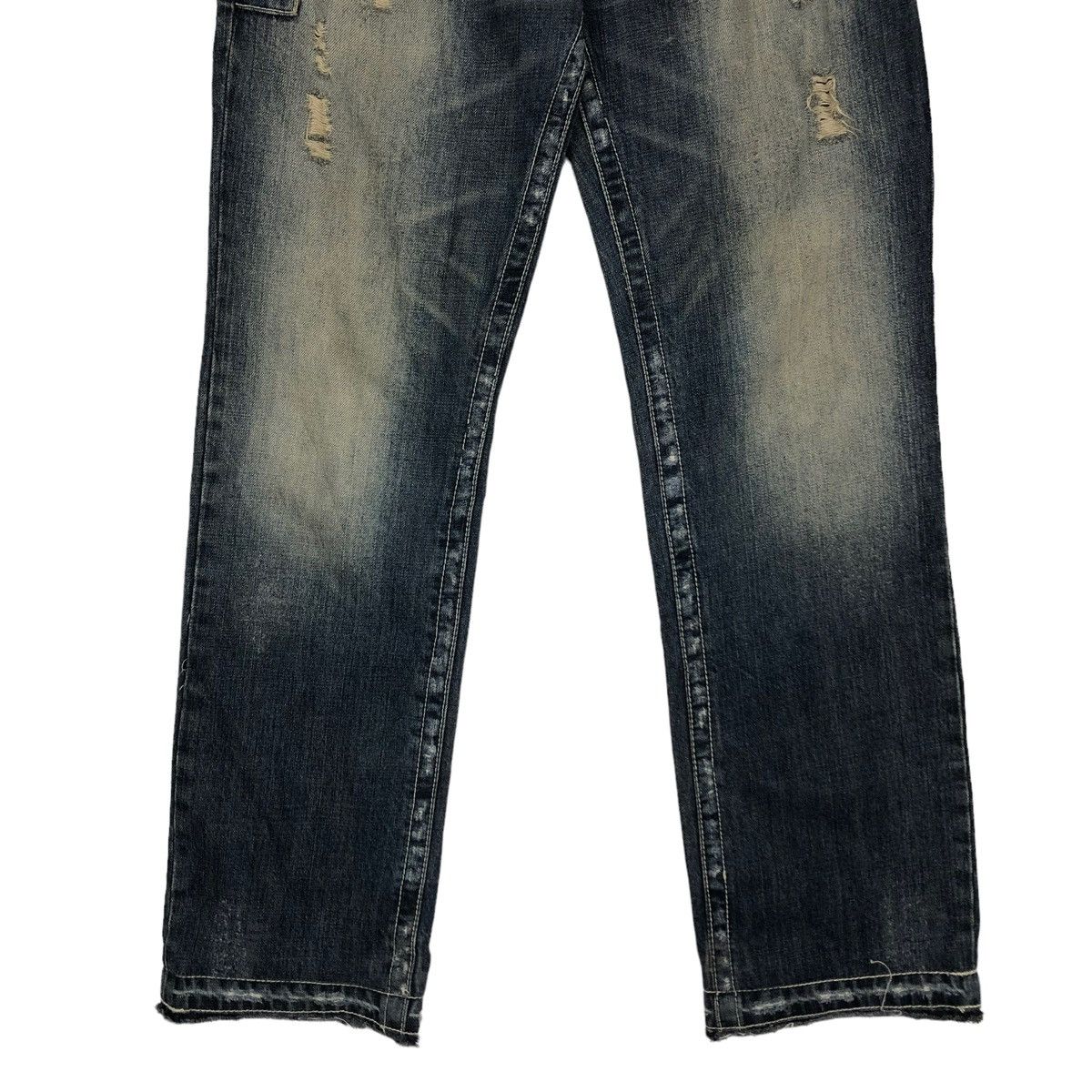 Japanese Brand 🔥DENIM JEANS BIKER WEAR ON BOARD JAPAN ISSEY MIYAKE Size US 34 / EU 50 - 5 Thumbnail