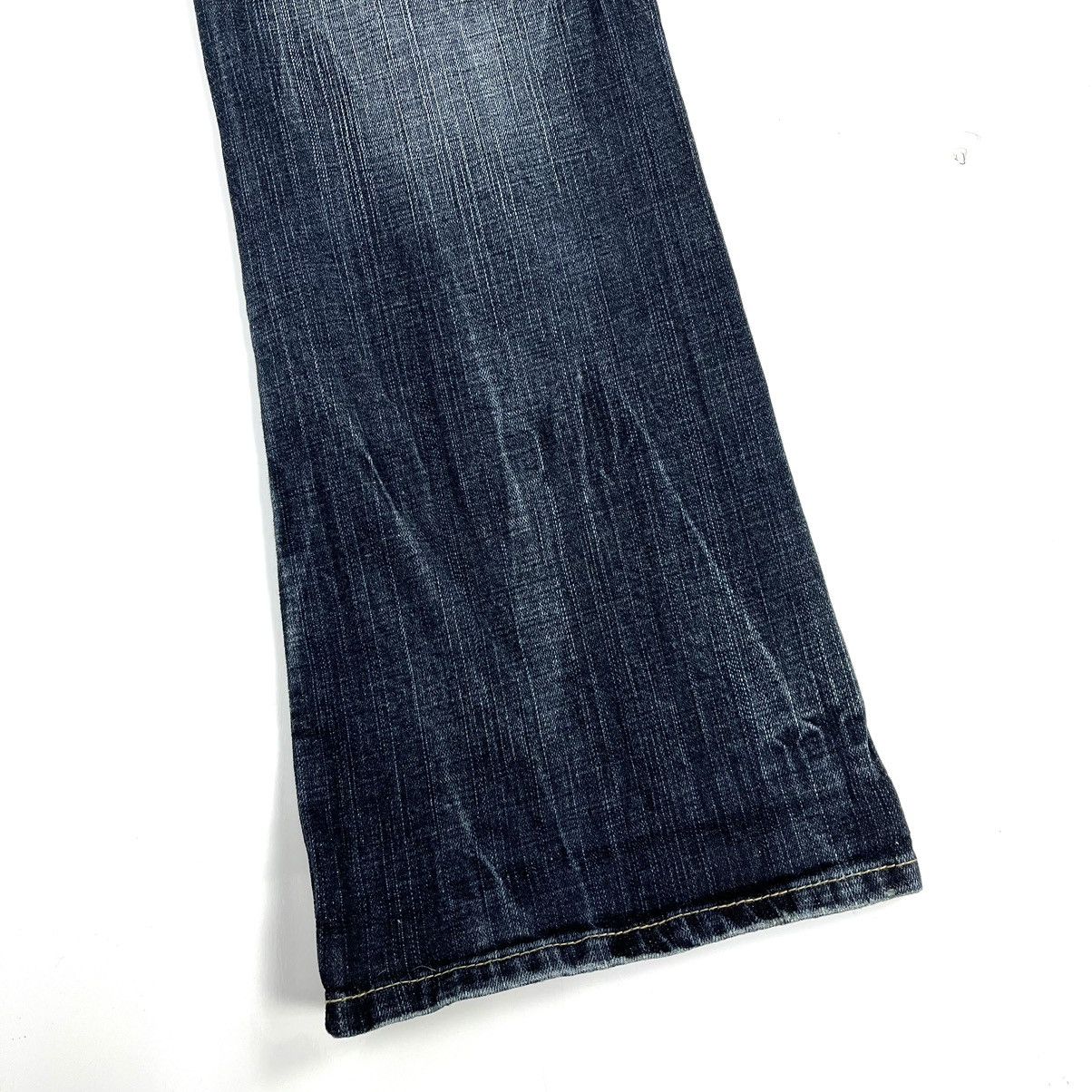 If Six Was Nine × Japanese Brand 2000s Oririn Faded Studded Bootcut Flared Jeans Size US 30 / EU 46 - 12 Thumbnail