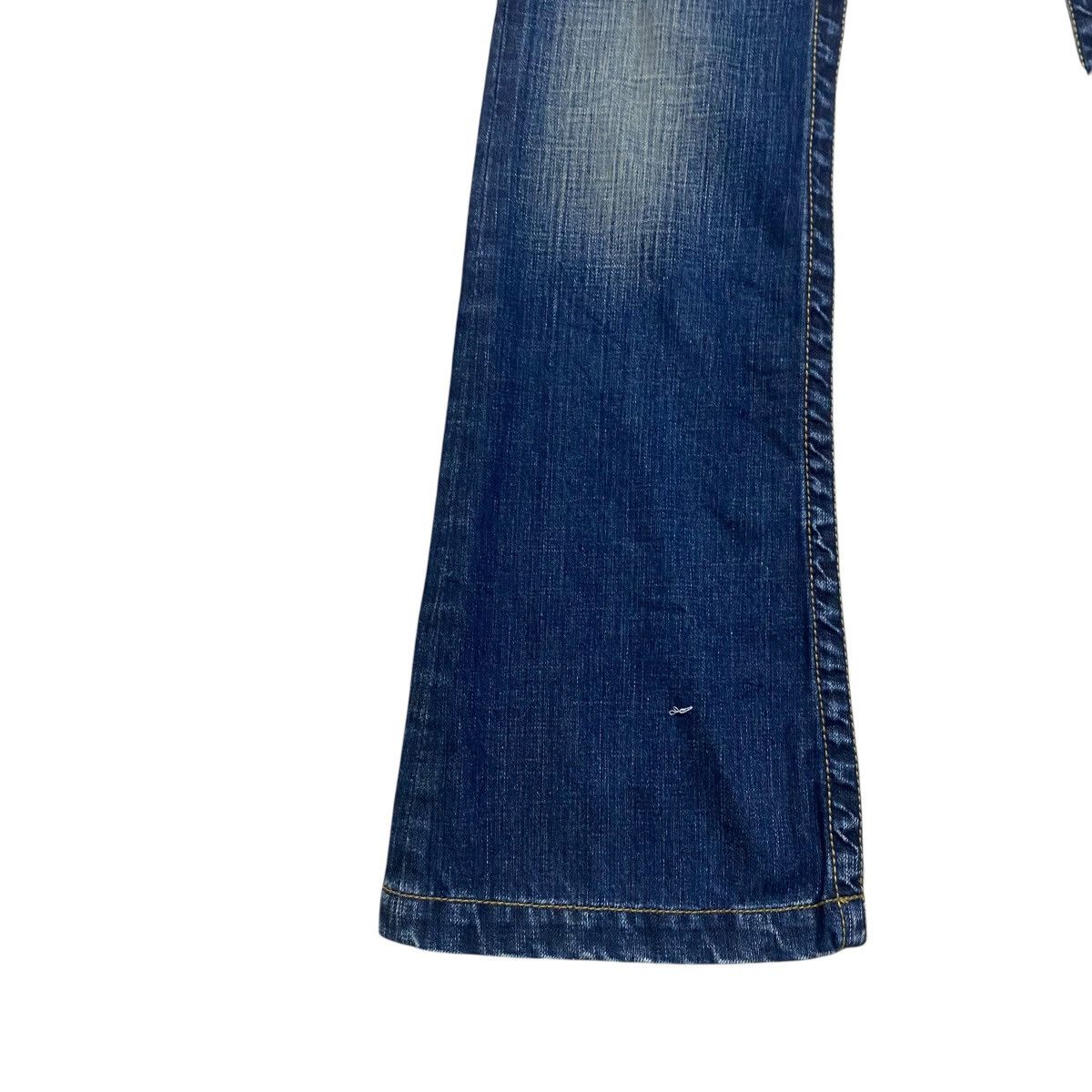 Japanese Brand Japanese Brand Leather Pocket Denim Flare Jeans Size US 27 - 7 Thumbnail