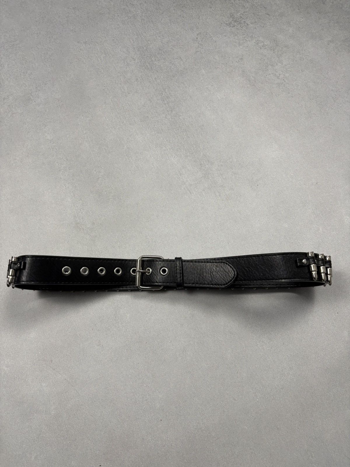 Vintage Retro Punk Belt Bullet Belt Y2K Streetwear Grunge Leather Size ONE SIZE - 3 Thumbnail
