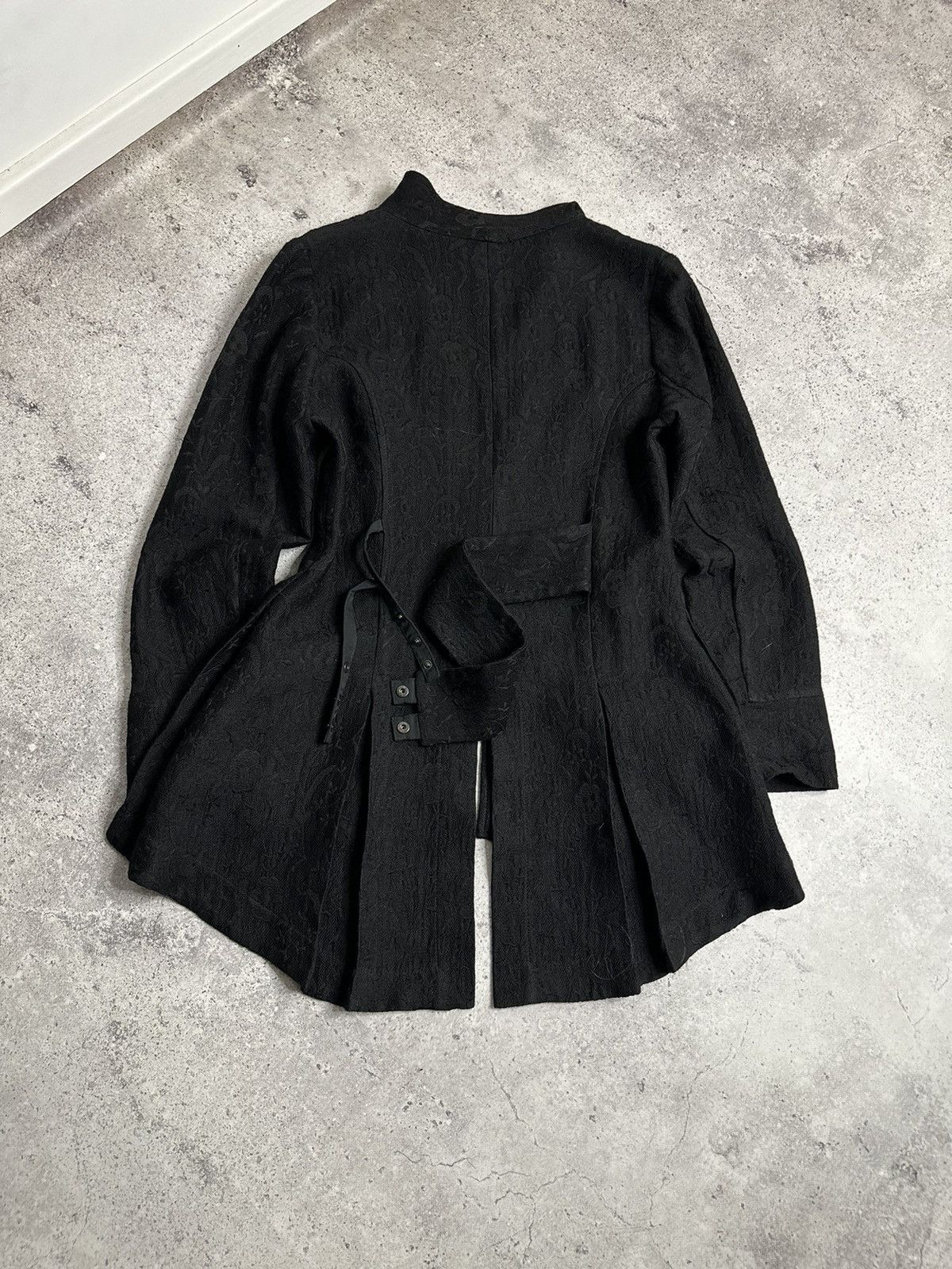 Sarah Pacini Sarah Pacini Wool Avant-Garde Asymmetrical jacket with belt Size XS / US 0-2 / IT 36-38 - 10 Thumbnail