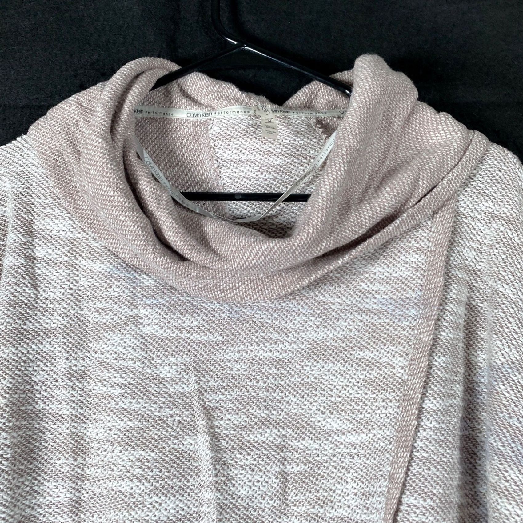 Calvin Klein Calvin Klein Womens Sweatshirt Tan Blush Long Sleeve Wrapped Cowl Neck Stretch M Size M / US 6-8 / IT 42-44 - 2 Thumbnail