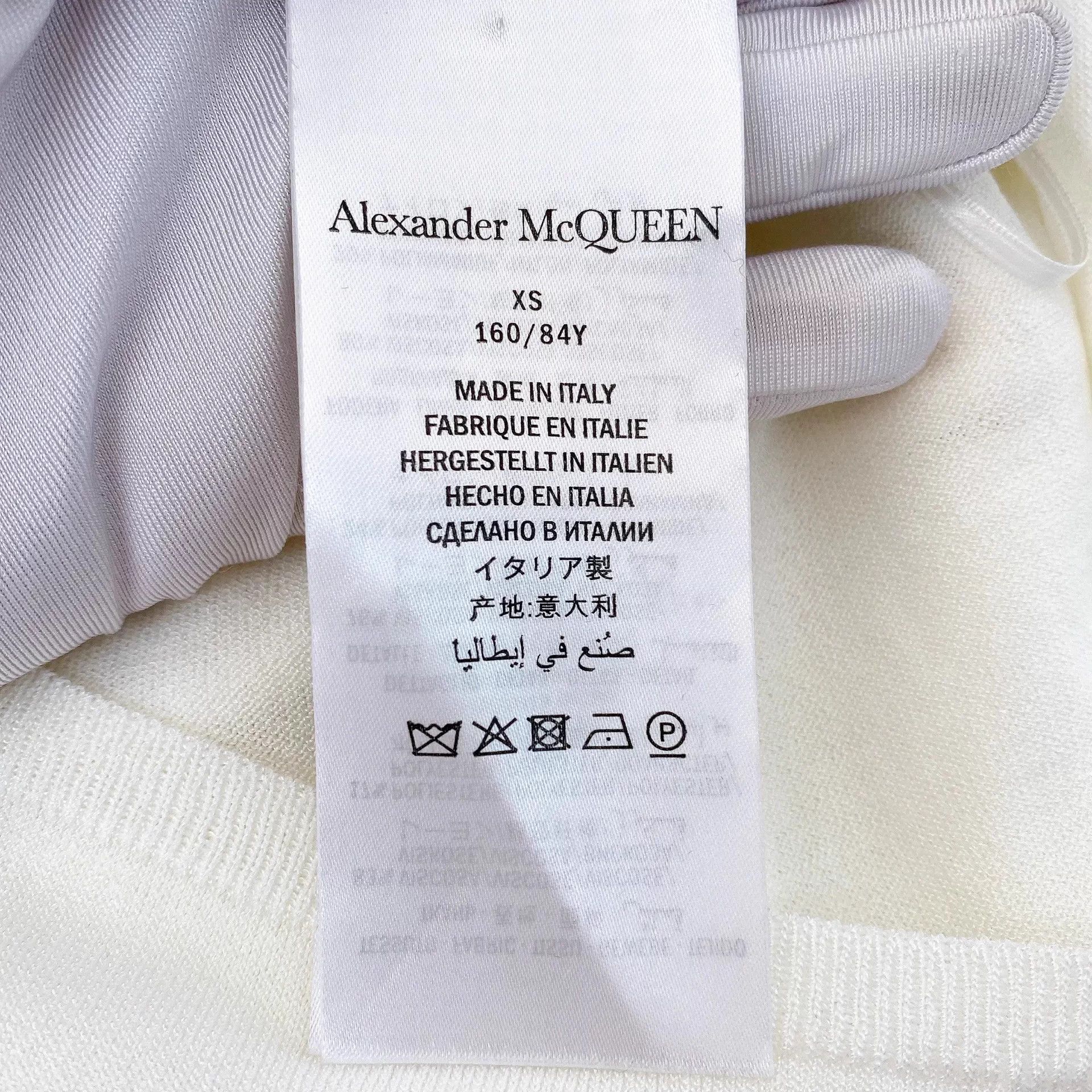 Alexander McQueen Alexander McQueen white sleeveless knit dress XS Size XS / US 0-2 / IT 36-38 - 8 Thumbnail