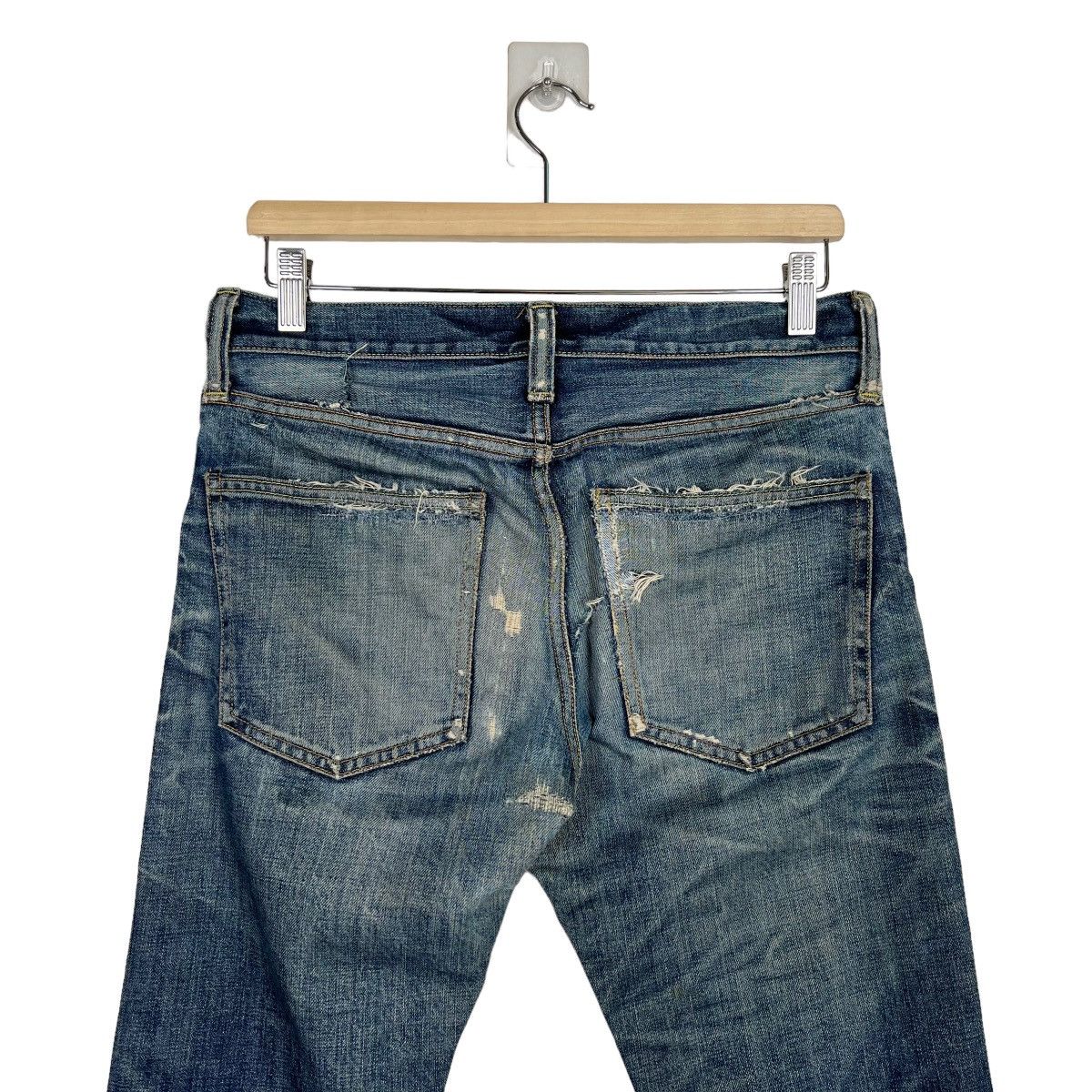 Other 🔥 Red card Blue Work Denim Slim fit jeans Size US 30 / EU 46 - 9 Thumbnail
