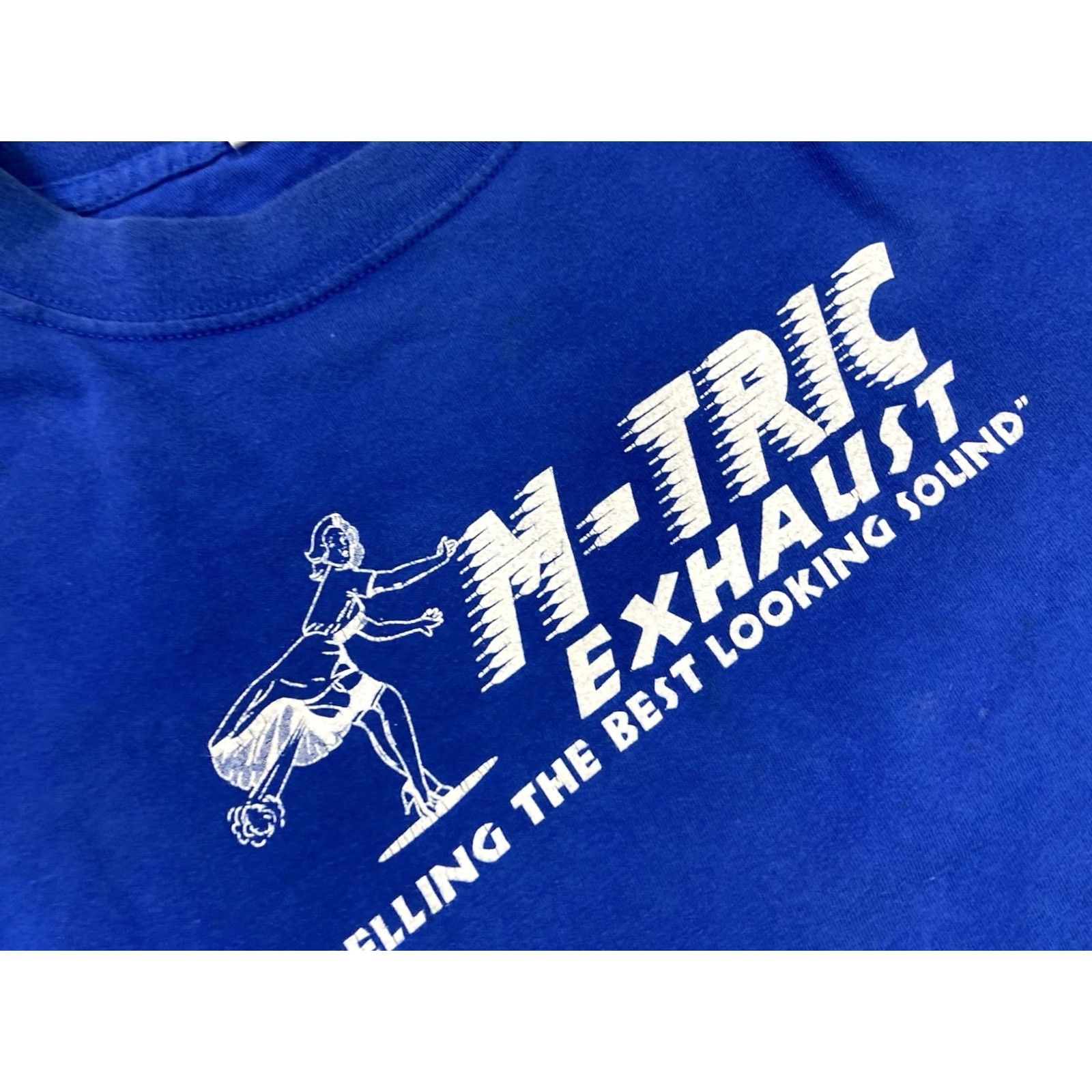 Vintage VINTAGE Morton's Custom Cycle Motorcycle Graphic T-shirt Men Large Blue Size US L / EU 52-54 / 3 - 6 Thumbnail