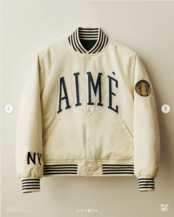 Aime Leon Dore UNWORN* ALD Reversible Satin Varsity Jacket Cream/Green Size US M / EU 48-50 / 2 - 15 Thumbnail