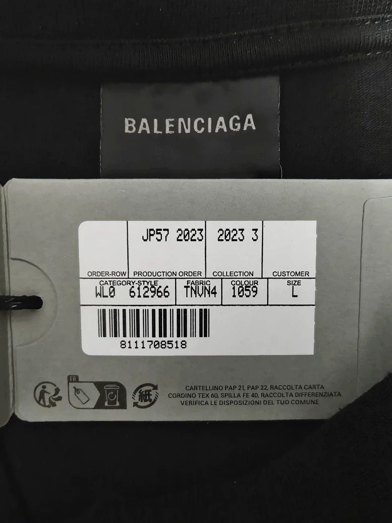 Balenciaga Balenciaga 23ss Graffiti Splash Ink Double B Printed Water Size US L / EU 52-54 / 3 - 5 Thumbnail