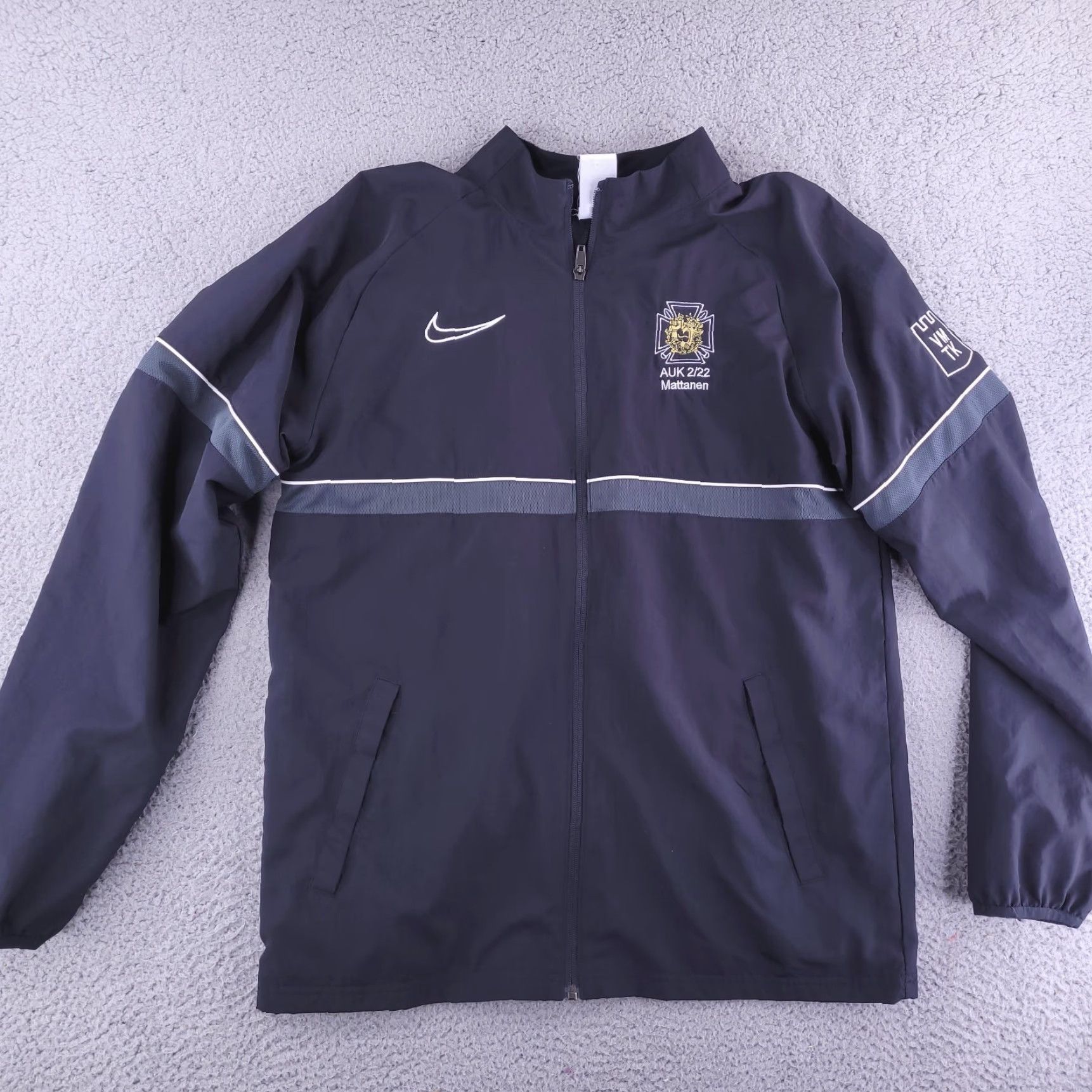 Nike Nike Jacket Mens Large Black Slim Soccer Track Grim Reaper Size US L / EU 52-54 / 3 - 4 Thumbnail