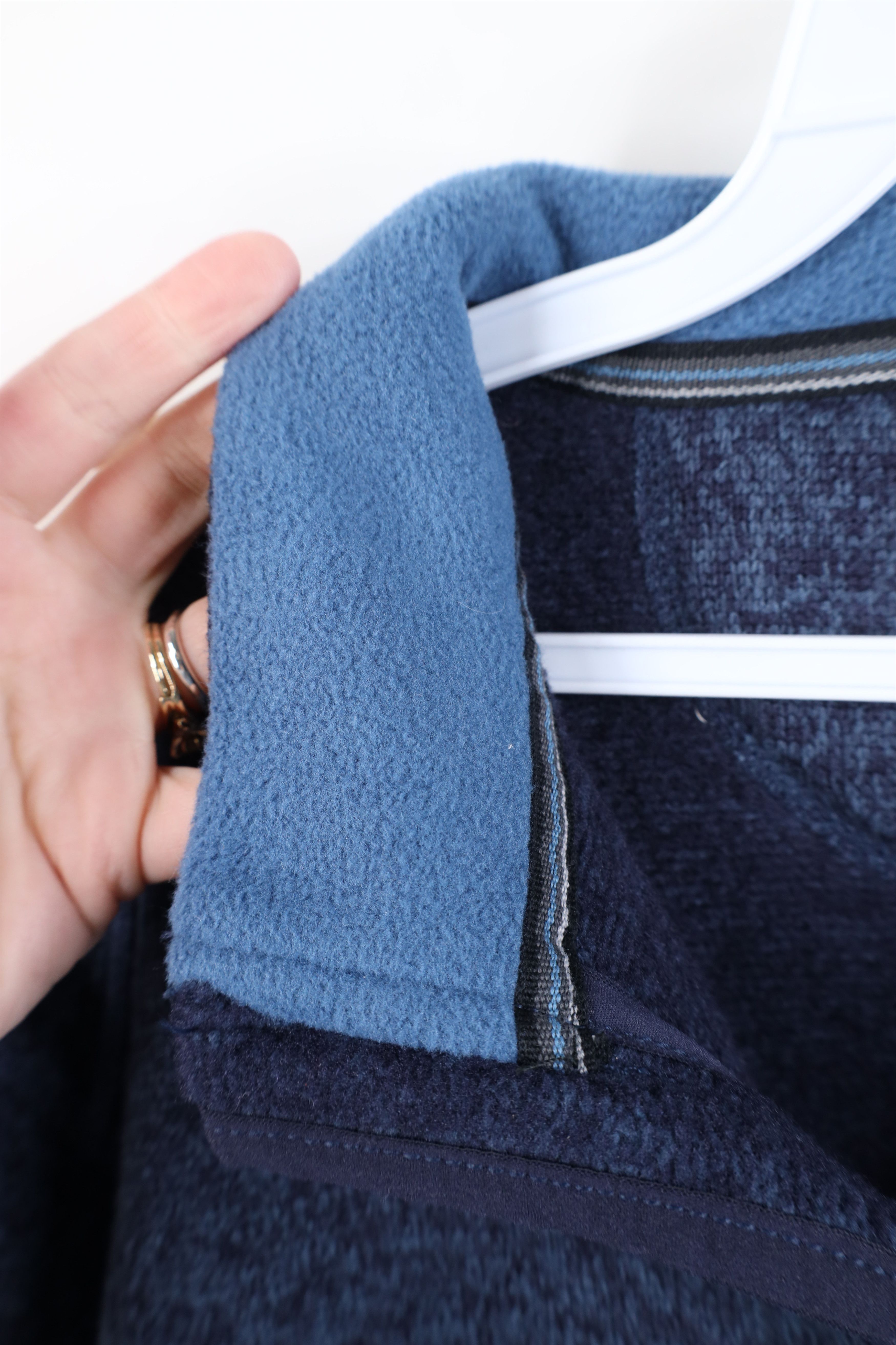 Woolrich Woolen Mills Vintage Y2K Woolrich Knit 1/4 Half Zip Pullover Sweater Blue Size US L / EU 52-54 / 3 - 6 Thumbnail