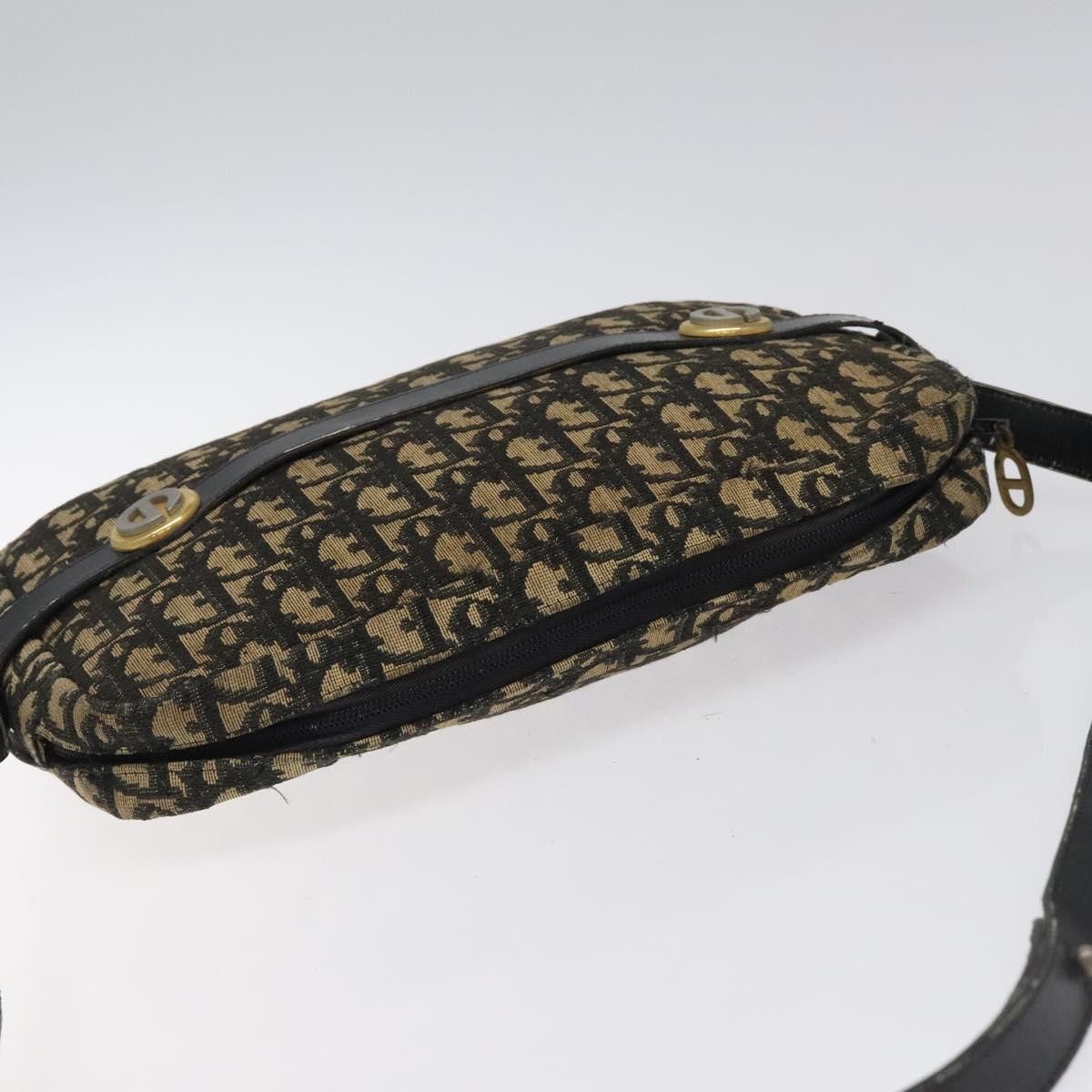 Dior DIOR Trotter Canvas Shoulder Bag Black Gold Size ONE SIZE - 6 Thumbnail