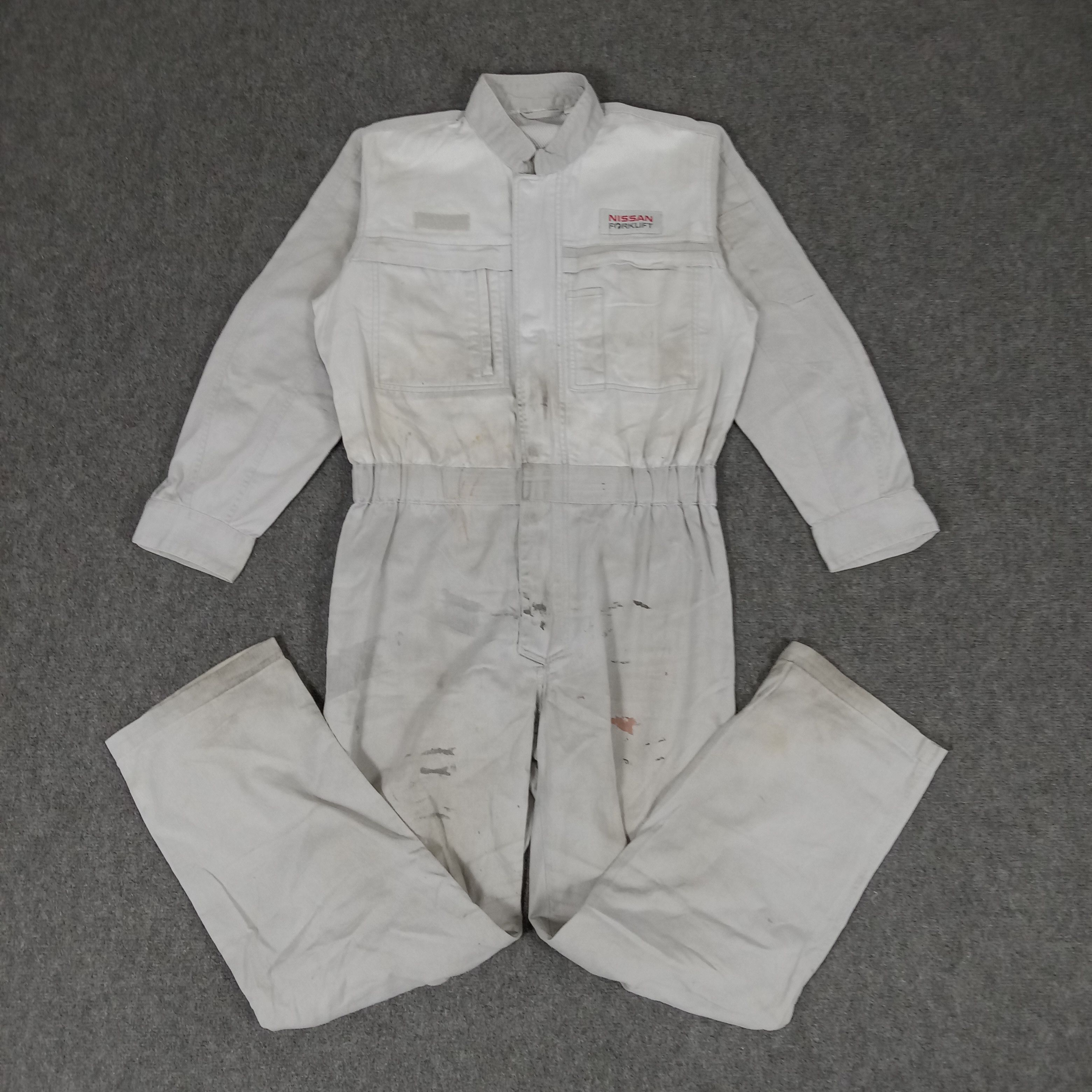 Japanese Brand × Vintage Nissan Forklift Japanese Worker Coverall Jacket Size US M / EU 48-50 / 2 - 6 Thumbnail