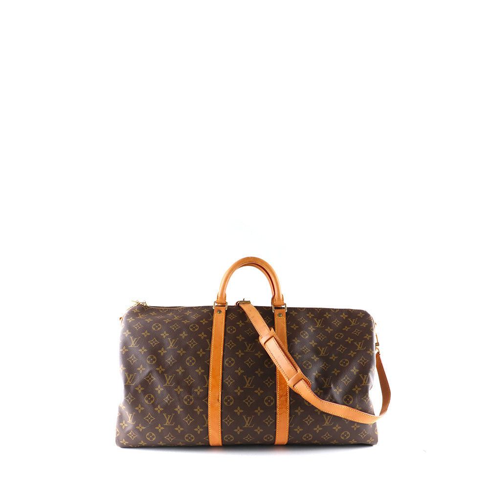 image of Louis Vuitton Louis Vuitton Travel Bags Keepall in Brown, Women's