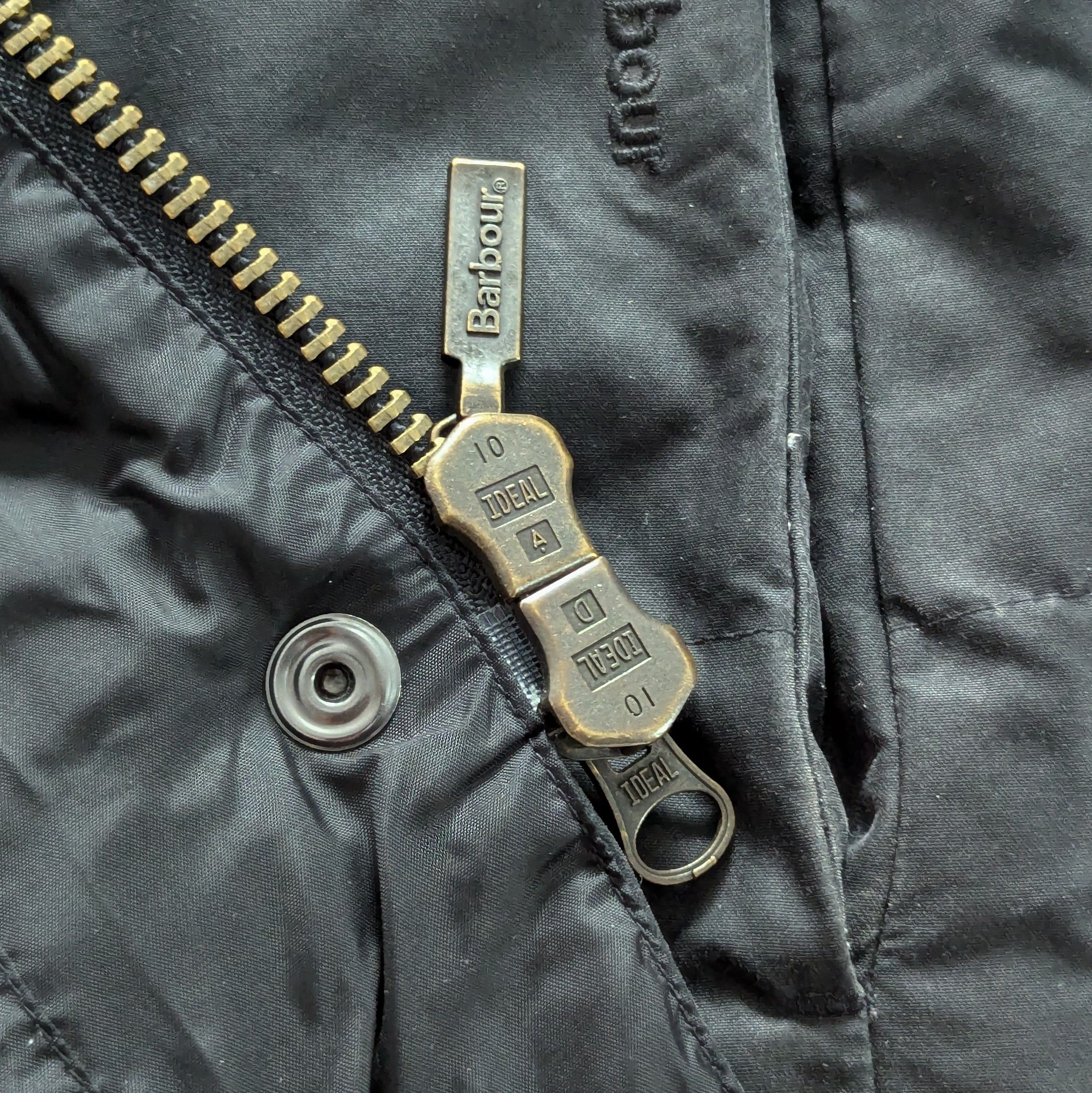Barbour Barbour Wax Baffle Wax Fibredown Jacket Black Waxed Cotton Size M / US 6-8 / IT 42-44 - 9 Thumbnail