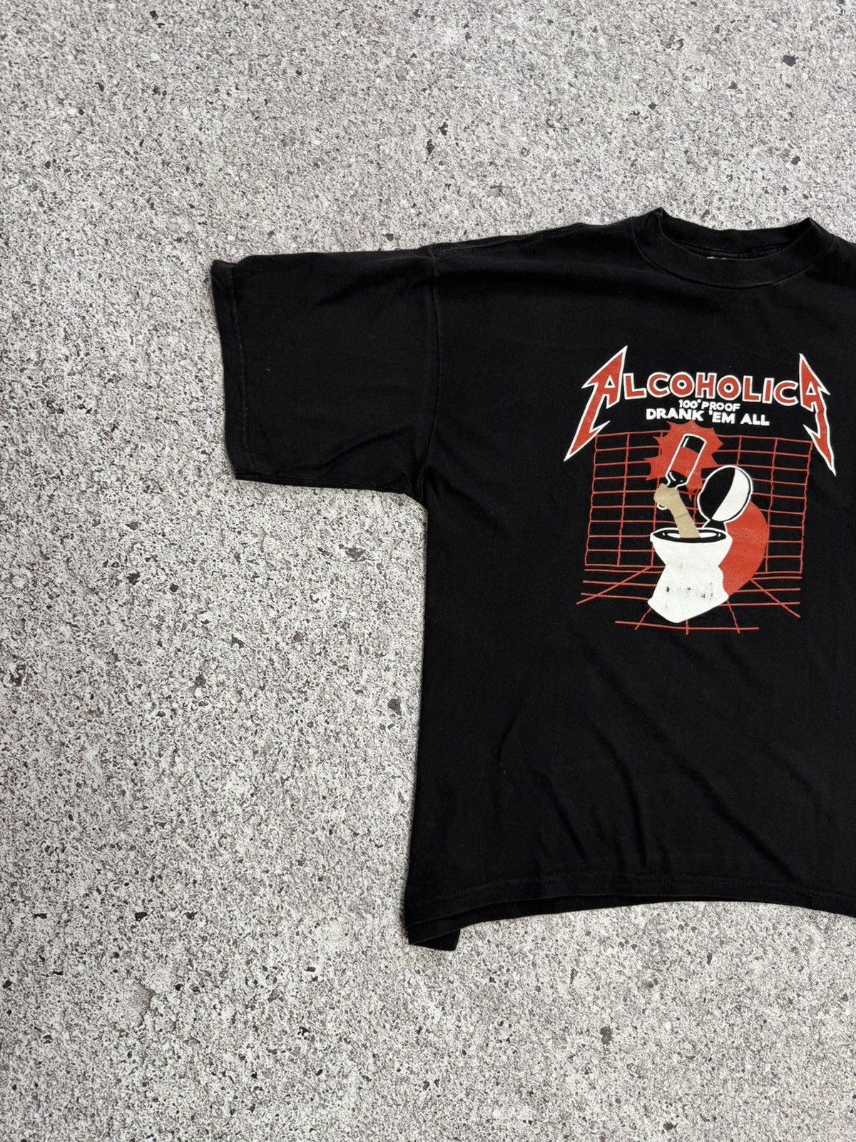 Band Tees × Vintage Vintage 1990’s Metallica Alcoholica Drank ‘em All T-Shirt Size US XL / EU 56 / 4 - 3 Thumbnail