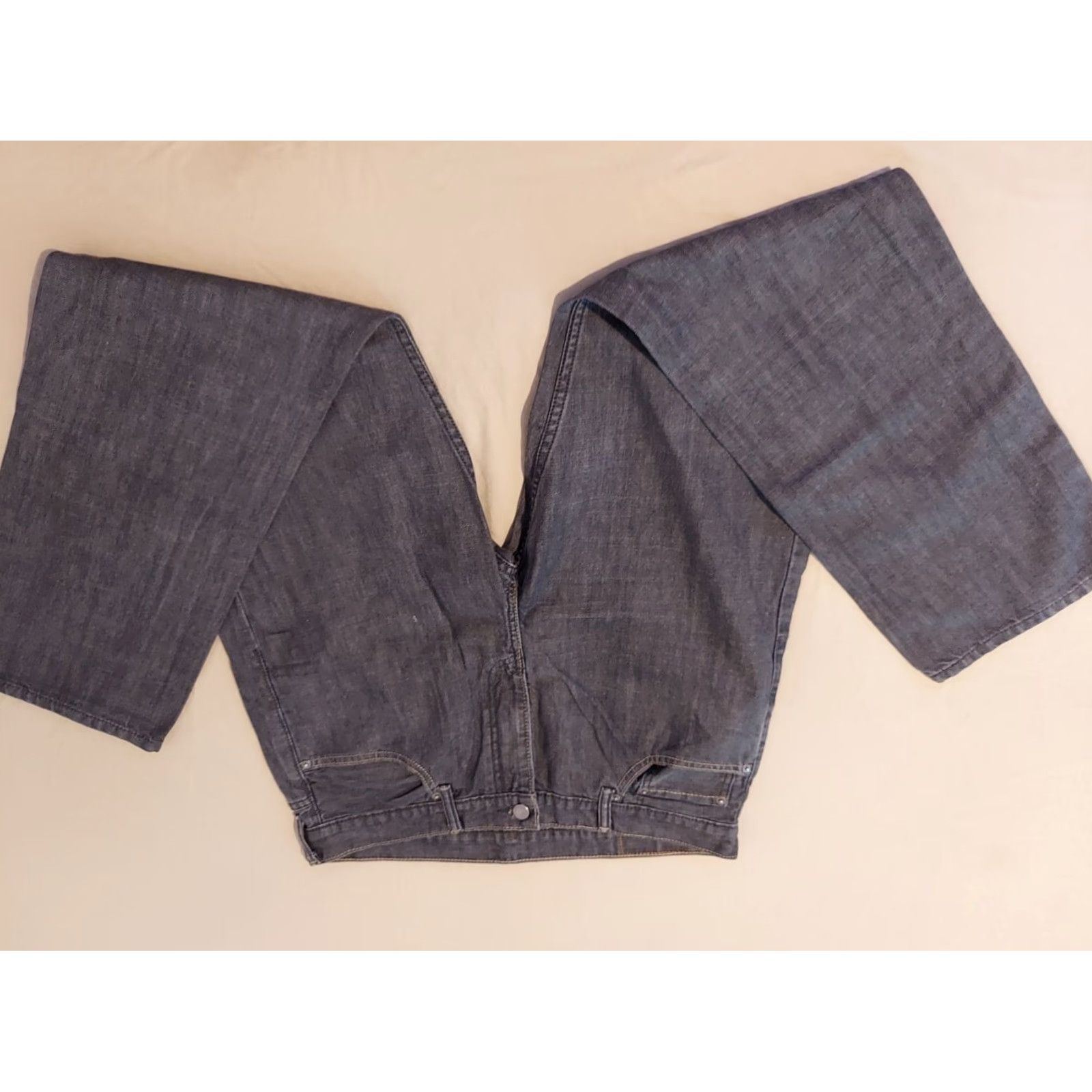 Levi's VINTAGE Mens Levi's 513 Jeans Slim Straight 36x32 Gray Denim Pants | Levi's Jeans | Men Jeans | 513 | Denim Pants Size US 36 / EU 52 - 4 Thumbnail
