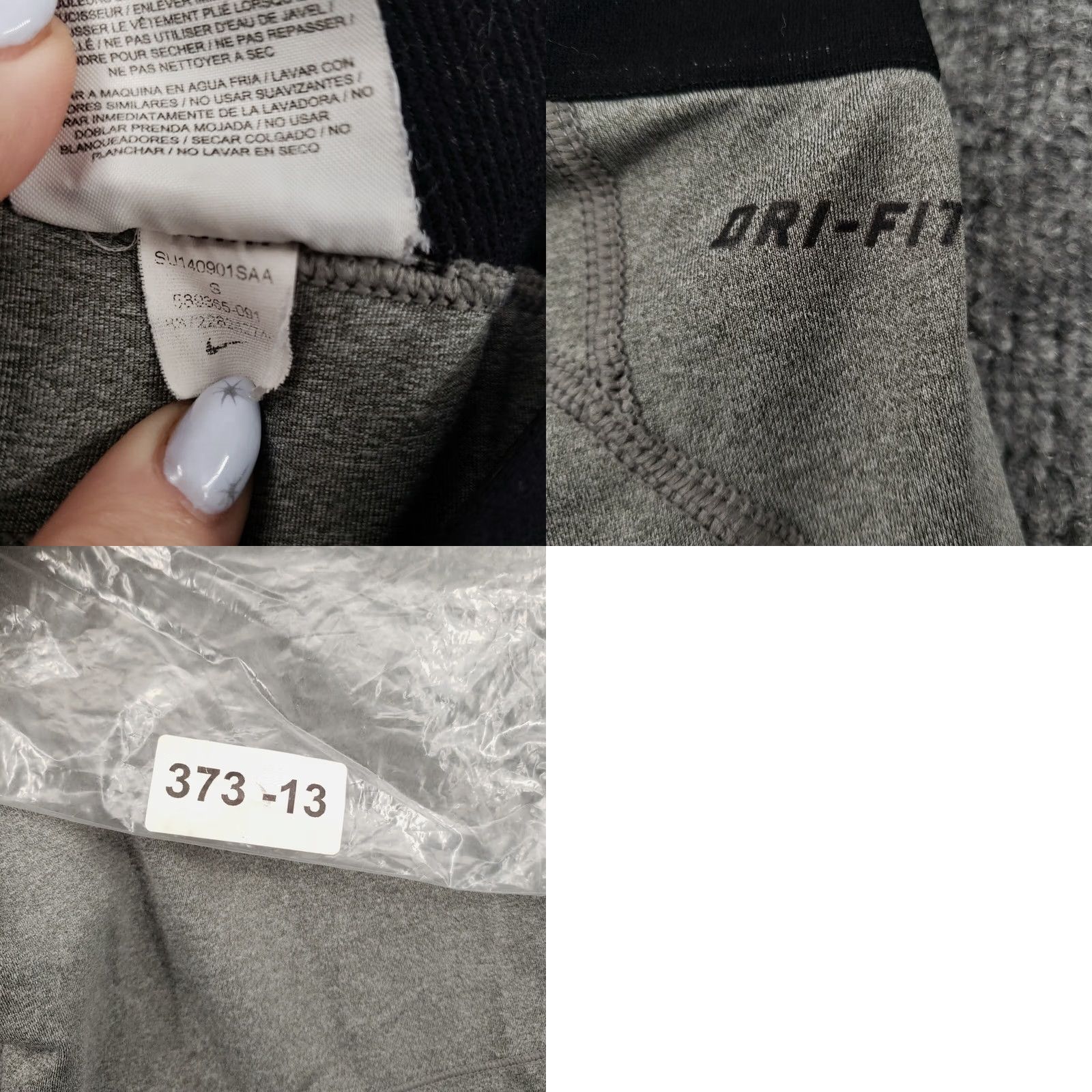Nike Nike Pro Shorts Womens S Gray Compression Tights Pull On Stretch Gym Core Activewear Running & Training Womens Size 28" / US 6 / IT 42 - 9 Thumbnail